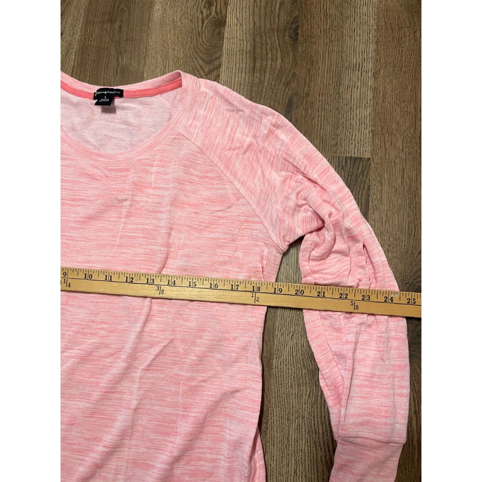 Champion Champion Shirt Women Large Pink Long Sleeve Crew Neck T-Shirt, Regular Fit, Casual, Pullover, Short Words from original title Size L / US 10 / IT 46 - 5 Thumbnail