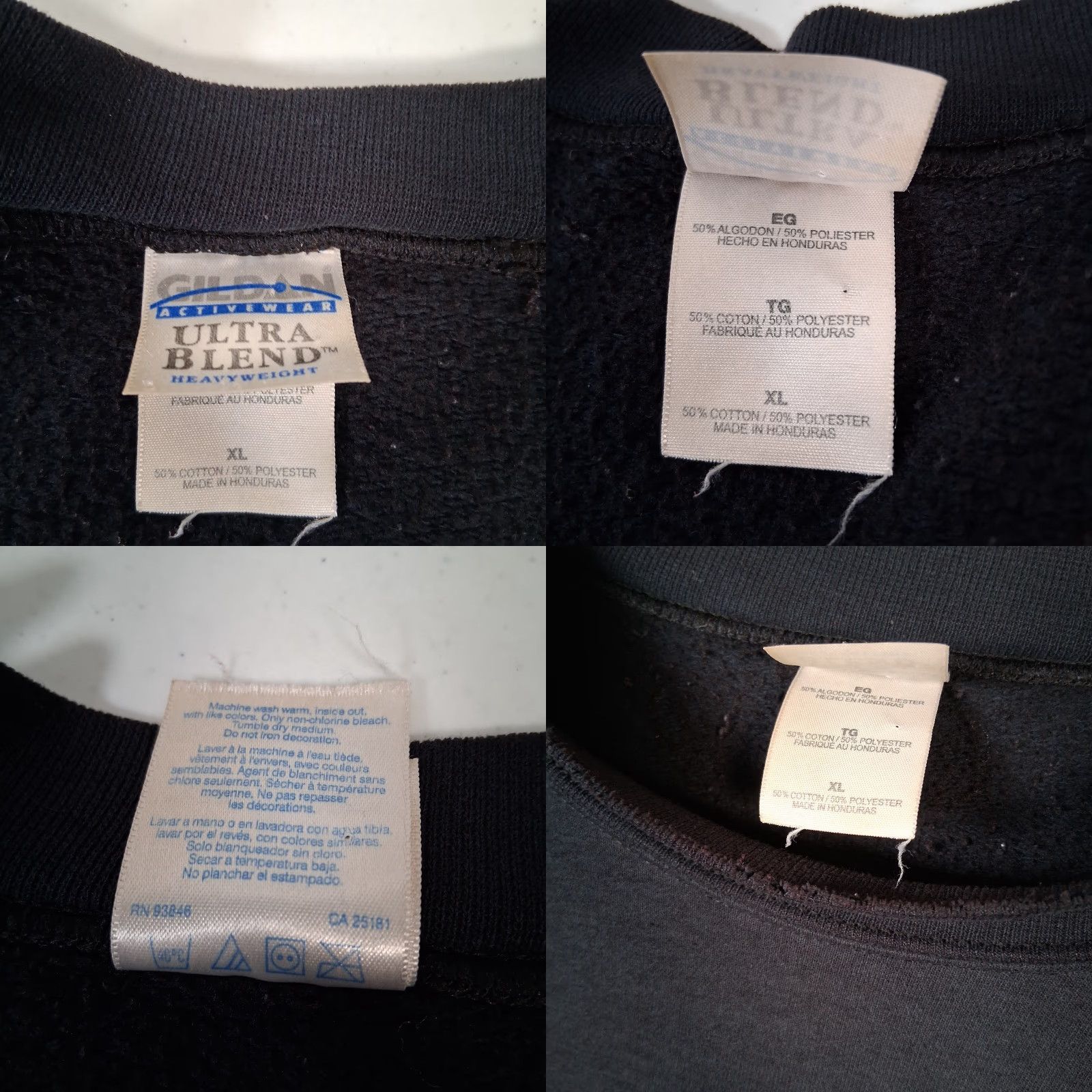 Gildan VINTAGE Coca Cola Sweatshirt XL Crewneck Distressed Embroidered Gildan Ultra Blend Black Size US XL / EU 56 / 4 - 8 Thumbnail