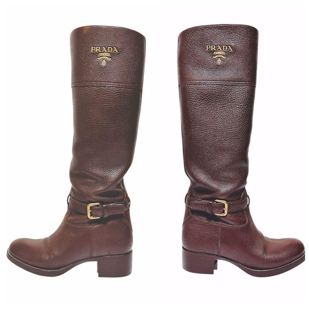 Prada Prada Riding leather boots Size US 6.5 / IT 36.5 - 3 Thumbnail