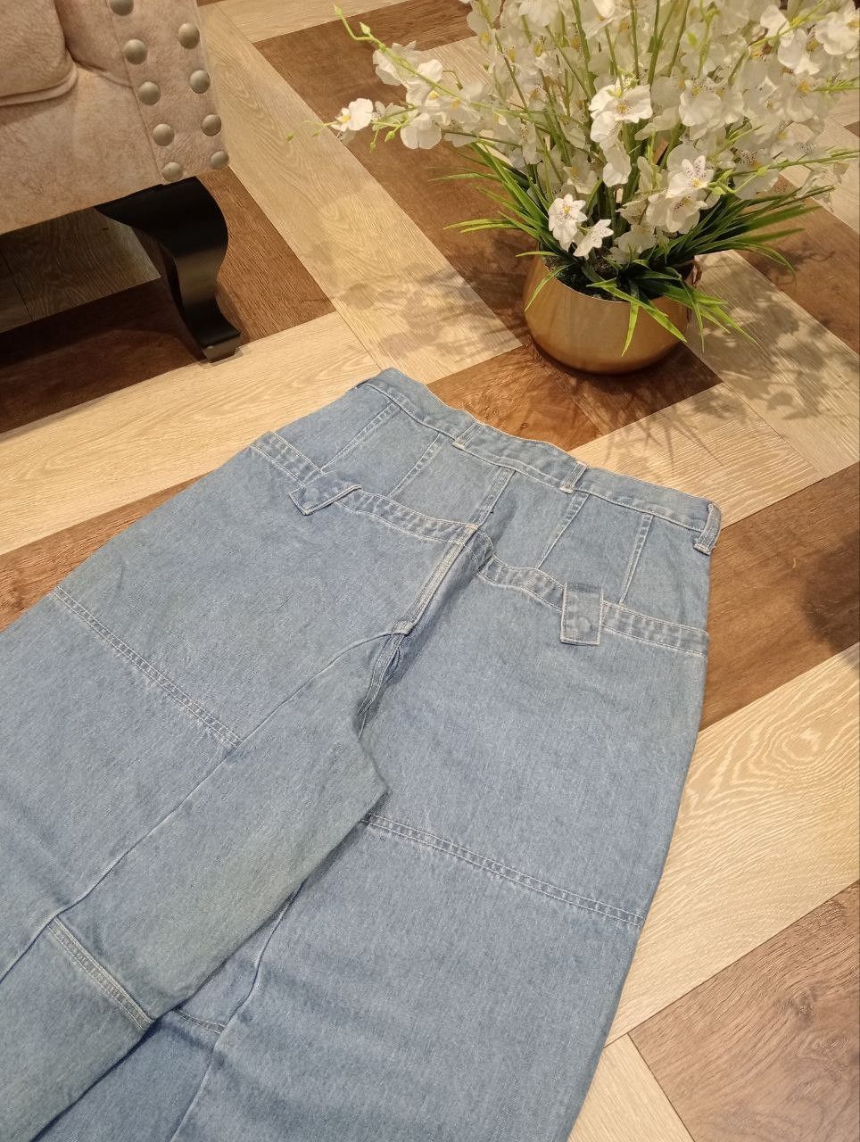 Issey Miyake RARE ZUCCA BY ISSEY MIYAKE BALLOON BAGGY BLUE DENIM PANTS Size US 31 - 13 Thumbnail