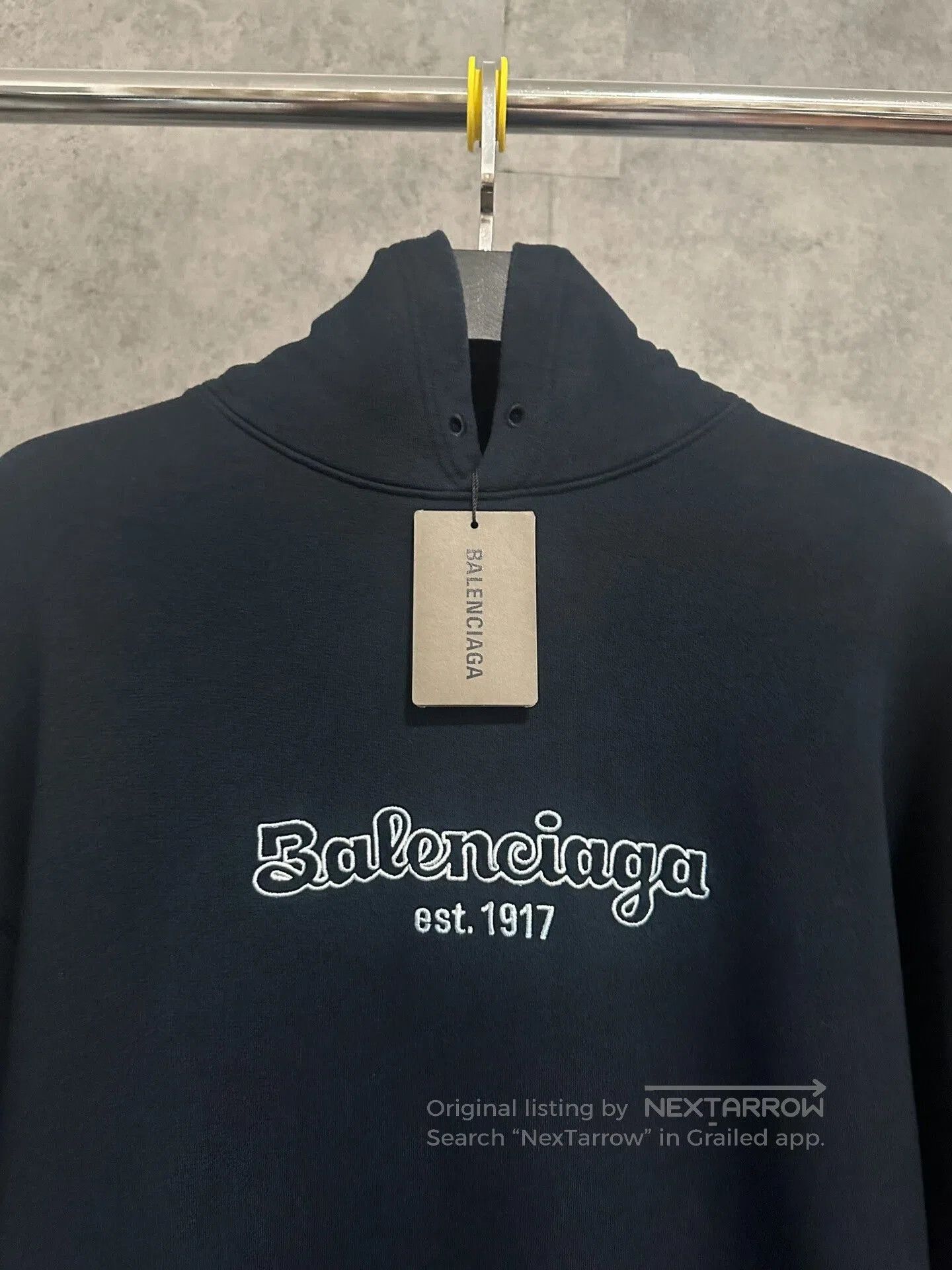 Balenciaga balenciaga embroidered logo hooded sweatshirt. Size US M / EU 48-50 / 2 - 2 Thumbnail