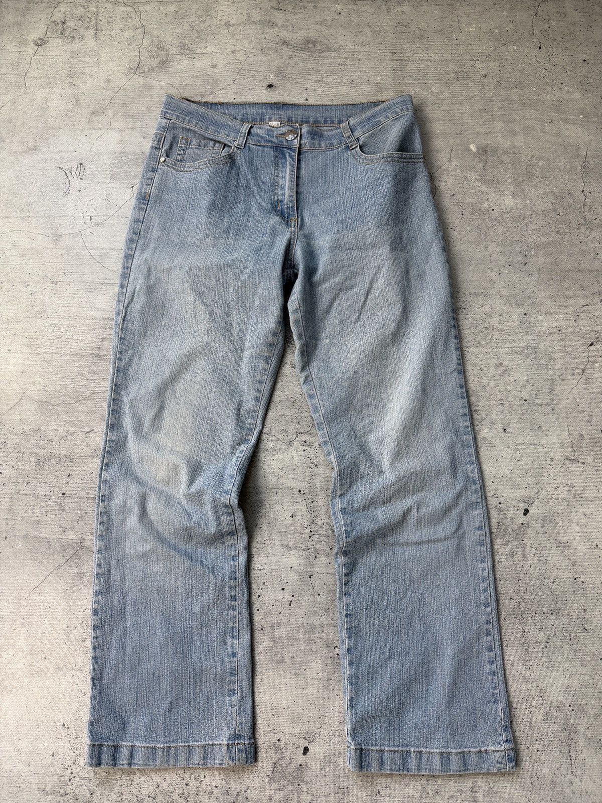 Japanese Brand CRAZY Mega Flared Y2K Jeans / Streetwear Style Avant Garde Size US 32 / EU 48 - 6 Thumbnail