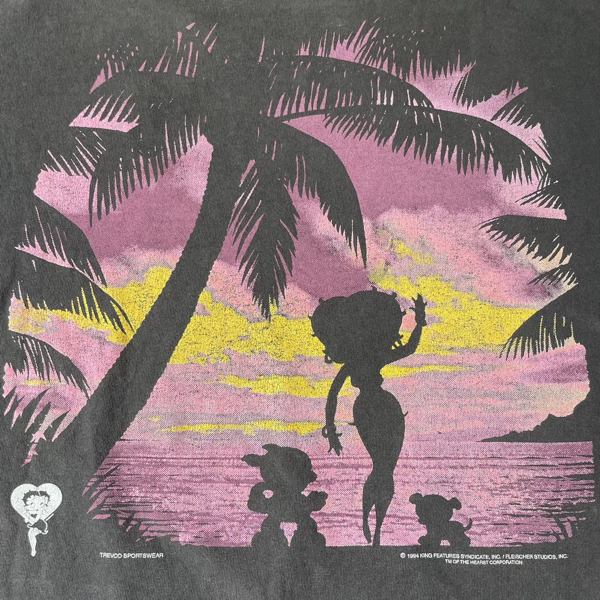 Vintage Vintage 1994 Hula Betty Boop Hawaii Tee Shirt Size US XL / EU 56 / 4 - 21 Thumbnail
