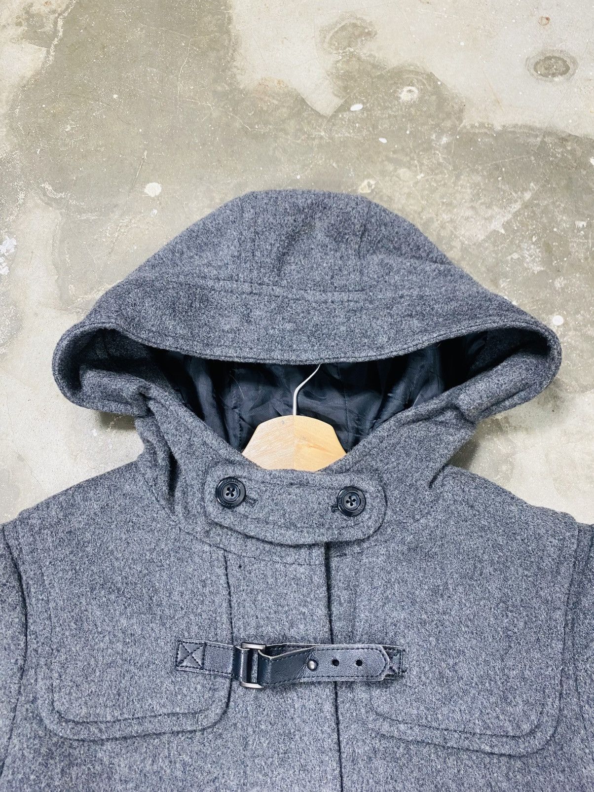 DKNY Rare DKNY Zipper Hoodie Wool Jacket Size S / US 4 / IT 40 - 10 Thumbnail