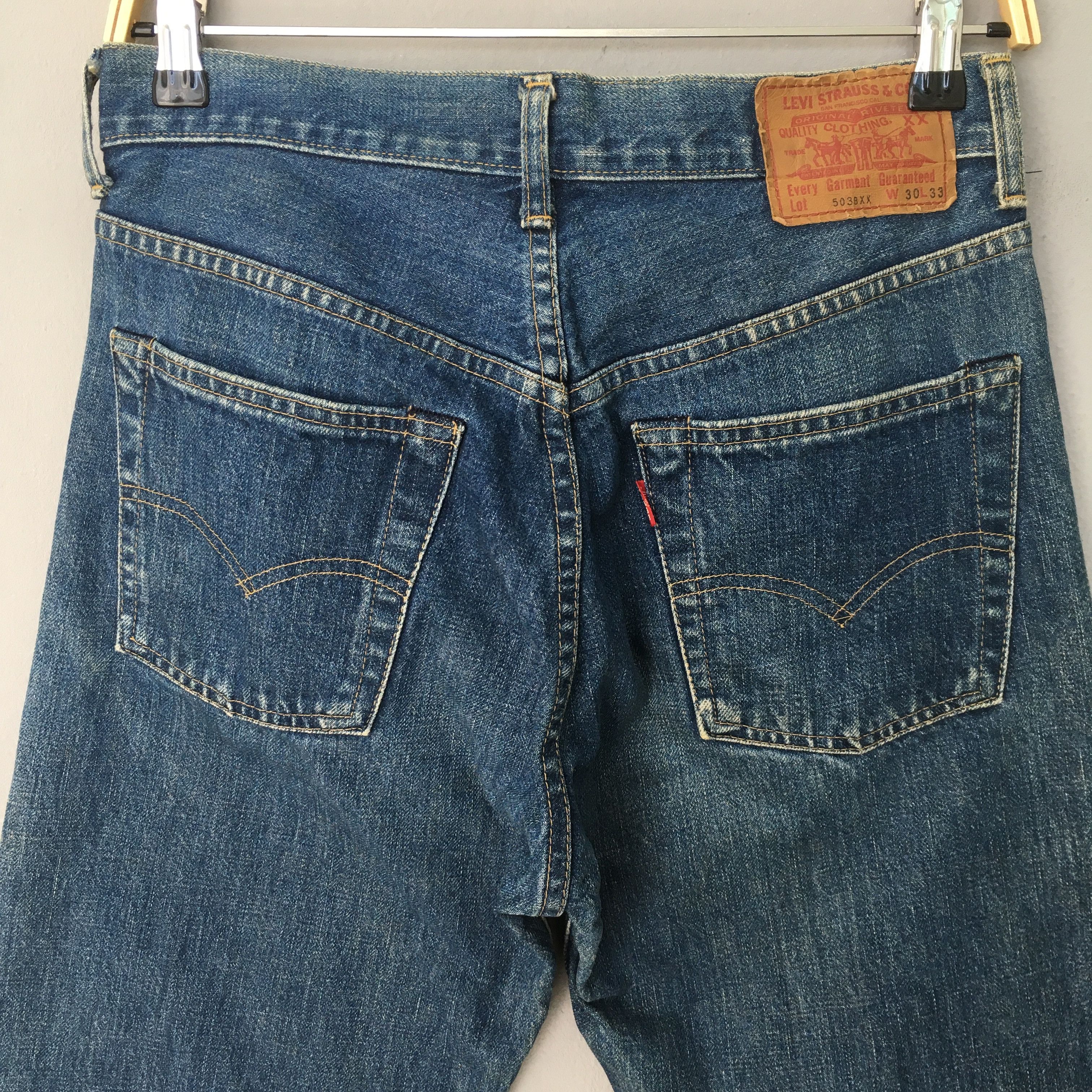 Levi's Size 29x32.5 90s Levis 503BXX LVC Big E Redline Denim S1706 Size US 29 - 9 Thumbnail