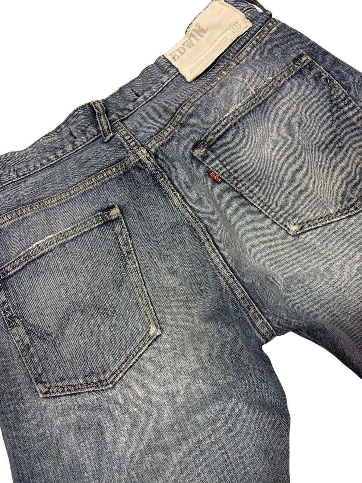 Edwin Vtg Edwin XV Faded Distressed Jeans Size US 32 / EU 48 - 5 Thumbnail