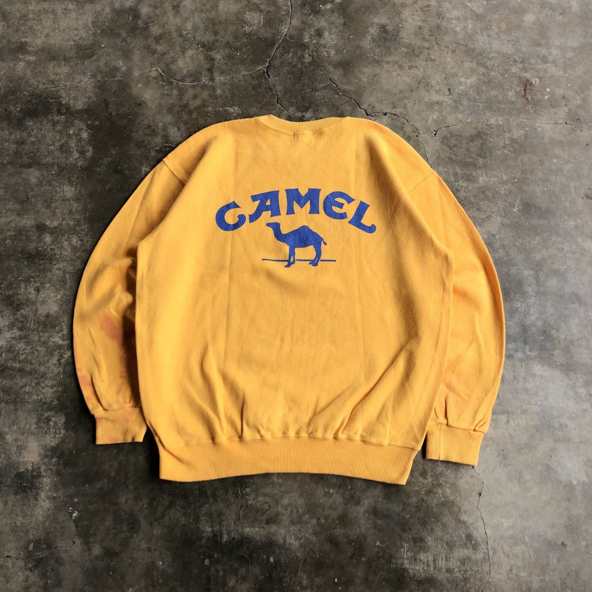 Honda Vintage 80s Camel F1 Team Lotus Honda Crewneck Yellow Size US XL / EU 56 / 4 - 1 Thumbnail