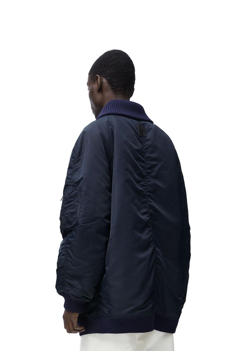Loewe o1in1g0426 Oversized Bomber Jacket in Midnight Blue Size US M / EU 48-50 / 2 - 4 Thumbnail