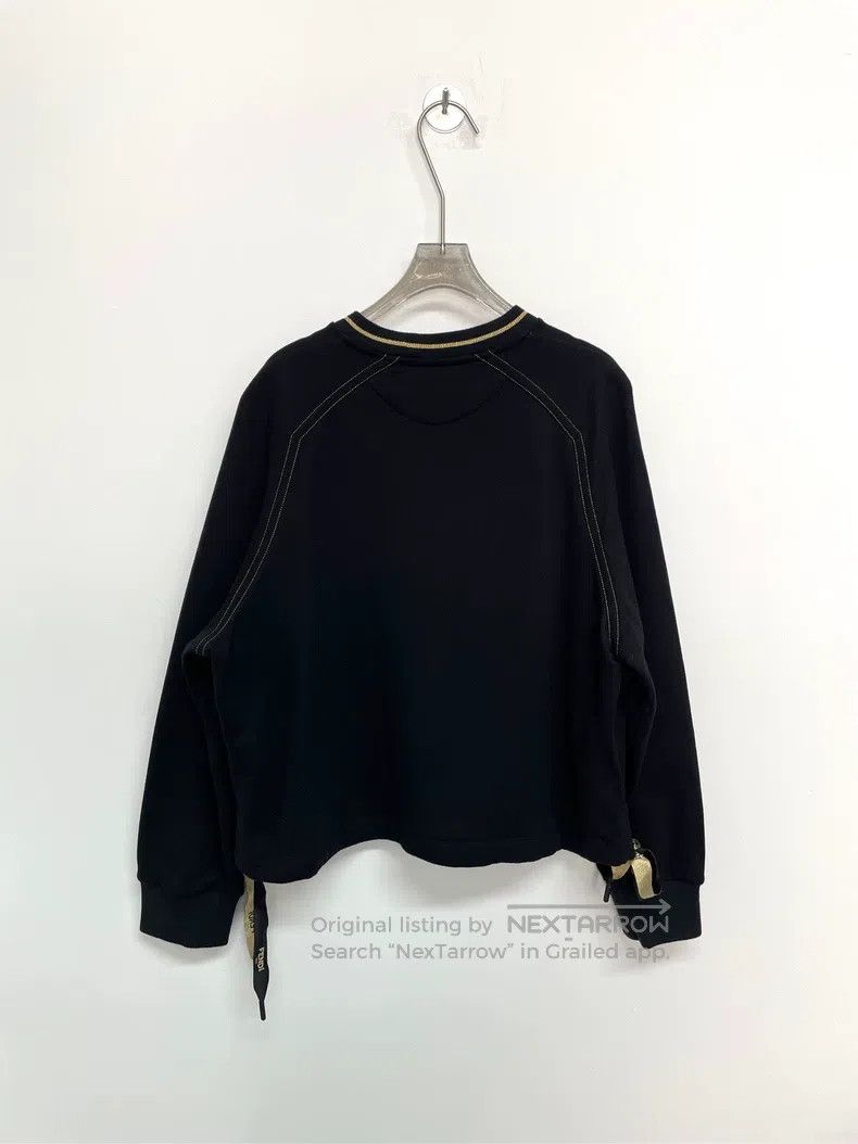Fendi Fendi Logo Sweatshirt in Black Size L / US 10 / IT 46 - 1 Thumbnail
