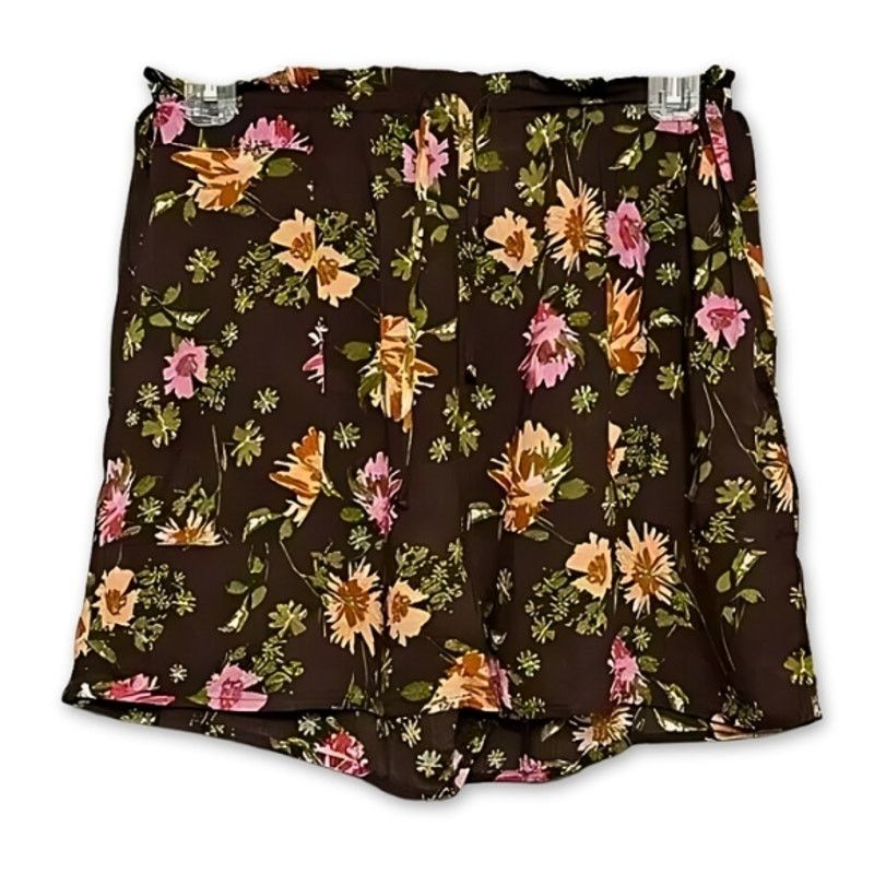 Other DR2 By Daniel Rainn Culottes Shorts Drawstring Floral L NWT Size 30" / US 8 / IT 44 - 2 Thumbnail