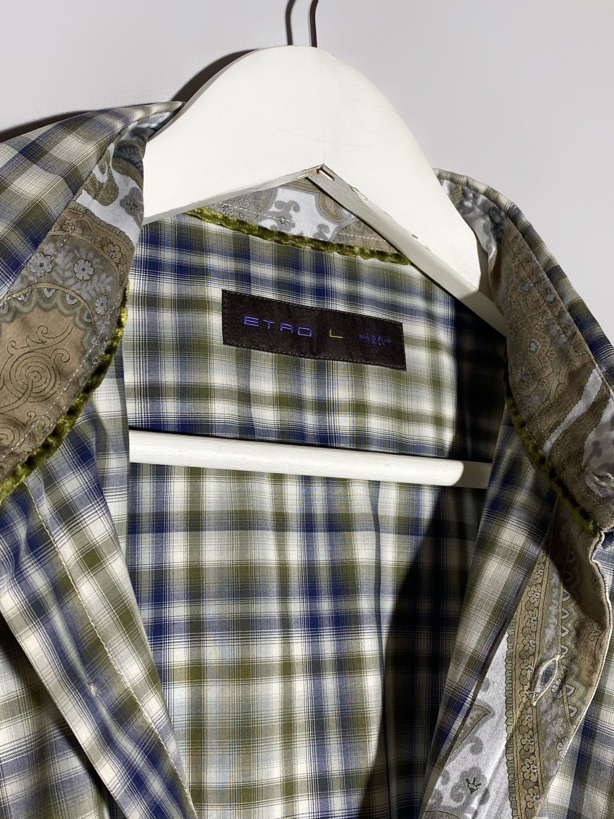Etro Etro Checked Long Sleeve Shirt Men’s Size US L / EU 52-54 / 3 - 5 Thumbnail