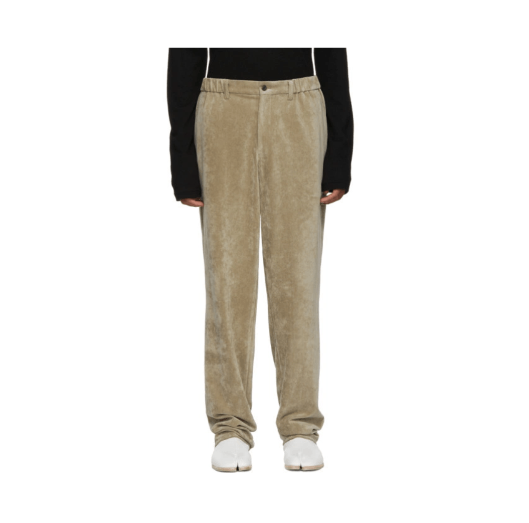 Issey Miyake Beige Velour Pants Size US 32 / EU 48 - 2 Thumbnail
