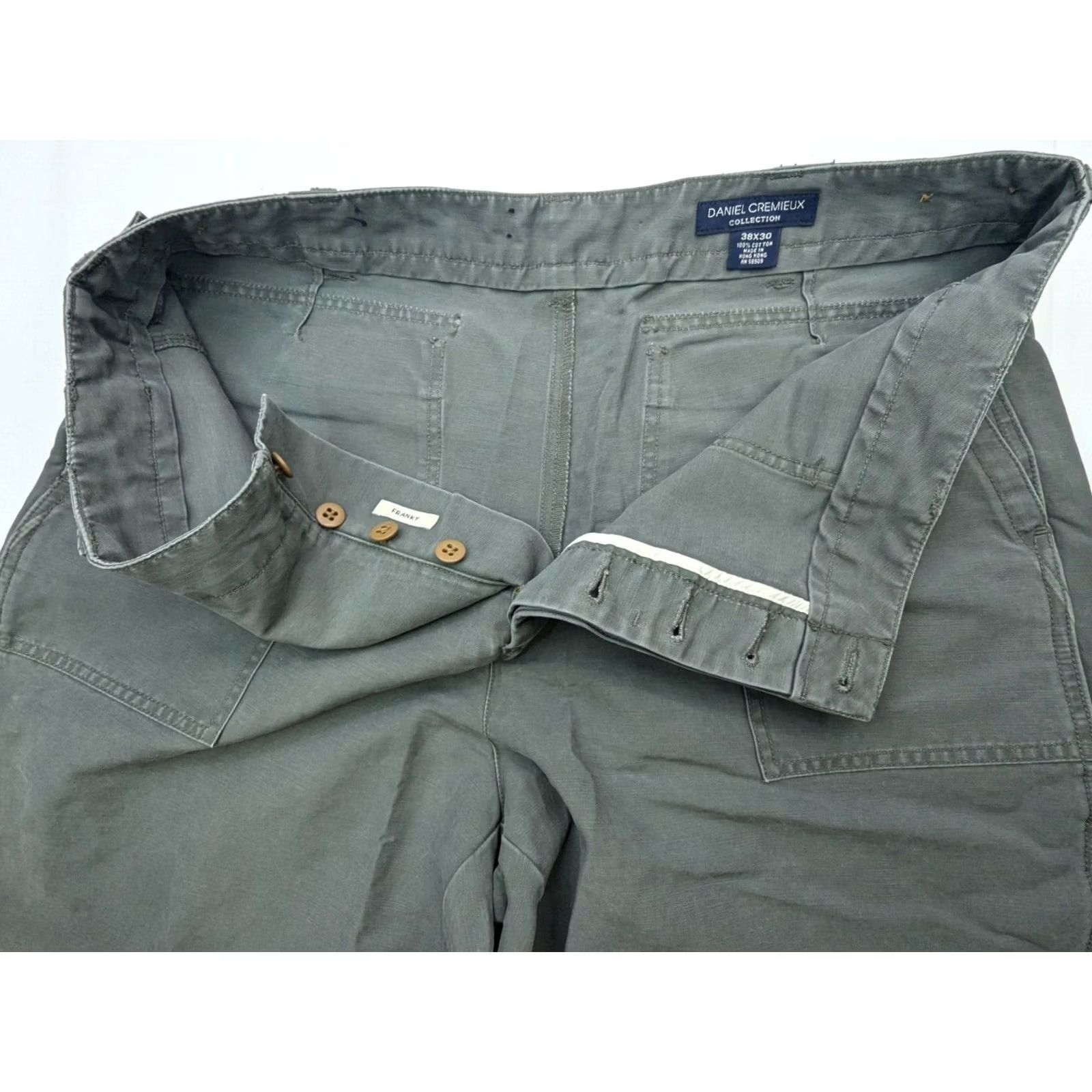 Cremieux Daniel Cremieux Franky Jeans Men 37x28 Dark Wash Denim Straight Leg 5-Pocket Regular Rise XS? Size US 37 - 7 Thumbnail