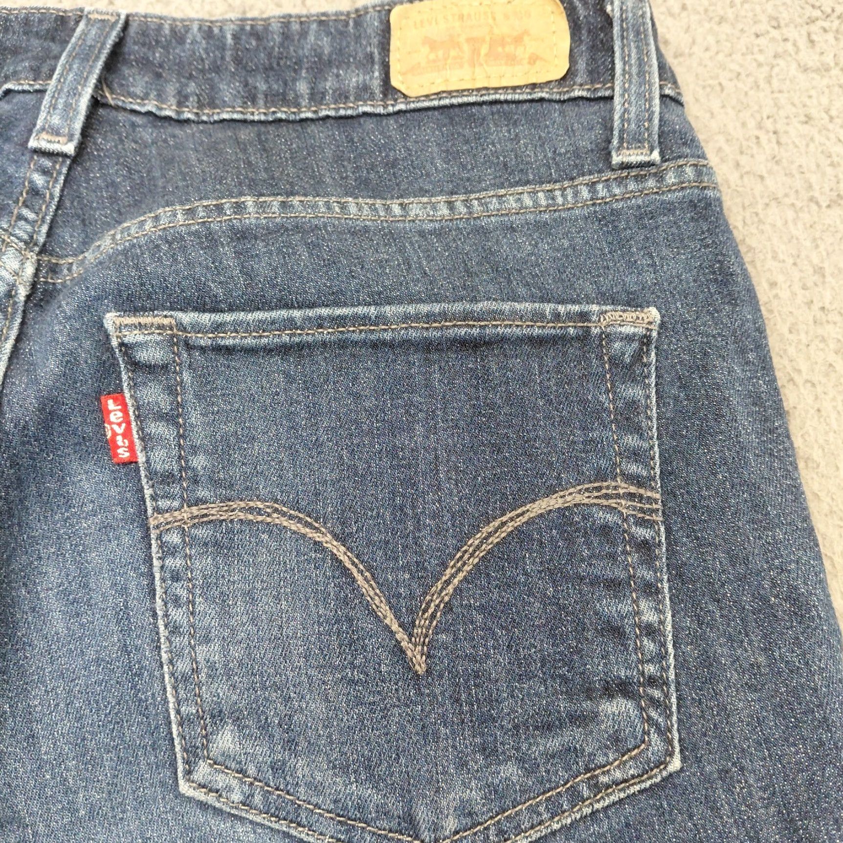 Levi's Levi’s Jeans Womens 8M Blue Denim Mid Rise Skinny Stretch Casual 5-Pocket Regular Levi’s 700 Series Hemmed Size 30" / US 8 / IT 44 - 4 Thumbnail
