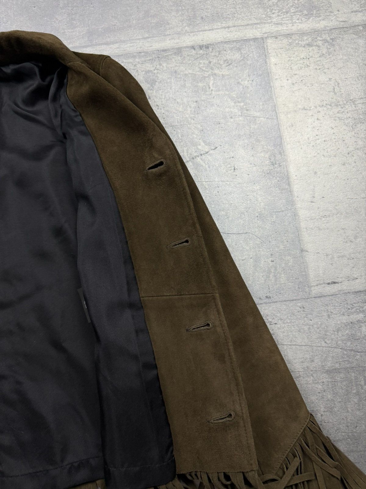 Saint Laurent Paris Saint Laurent Paris Suede Fringe Jacket Western Style 2015 Size XS / US 0-2 / IT 36-38 - 16 Thumbnail