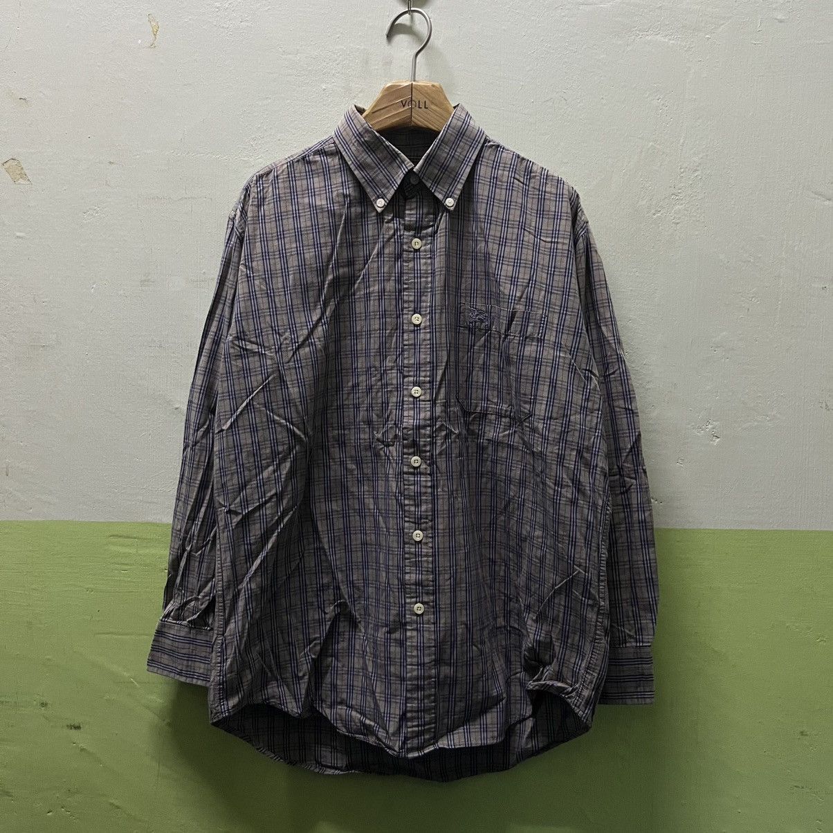 Burberry Rare Faded Burberry Nova Check Longsleeve Shirt Size US XL / EU 56 / 4 - 1 Thumbnail
