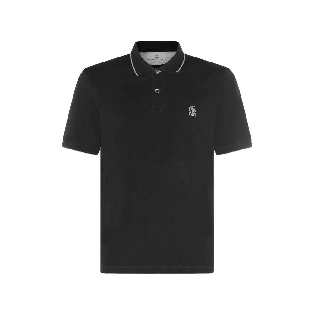 Brunello Cucinelli Brunello Cucinelli BLACK Polo Shirts Size US S / EU 44-46 / 1 - 1 Thumbnail