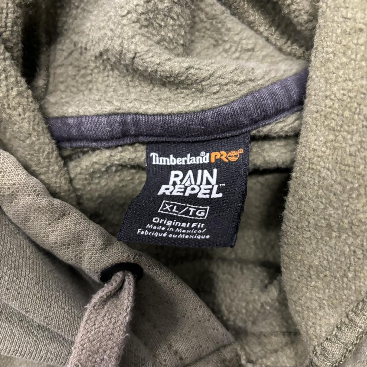 Timberland × Vintage Crazy Vintage Y2K/2000s Faded Khaki Green Earth Tone Timberland Essential Hoodie! Size US XL / EU 56 / 4 - 6 Thumbnail