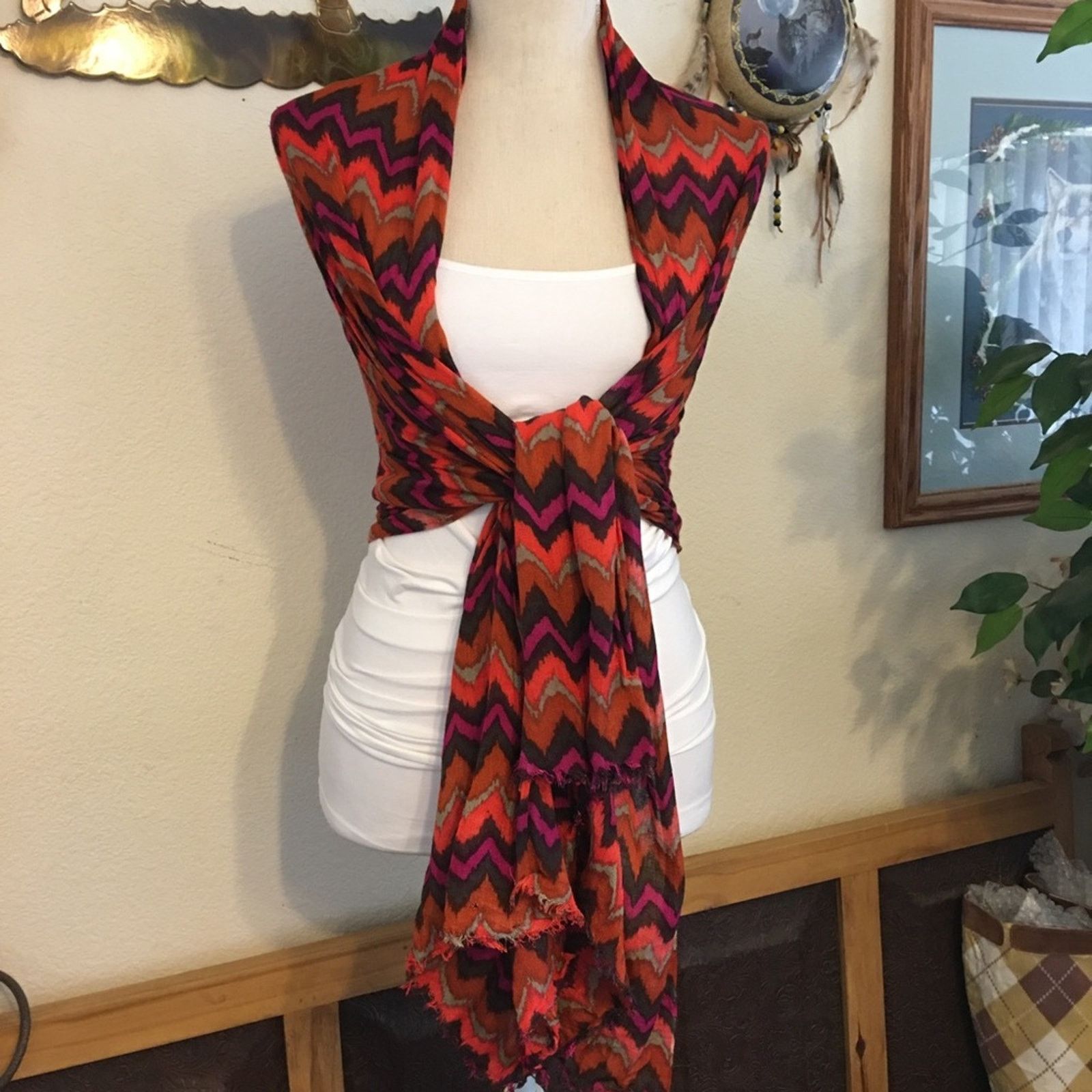 Other Curations by Stefanie Greenfield colorful scarf Size ONE SIZE - 1 Thumbnail
