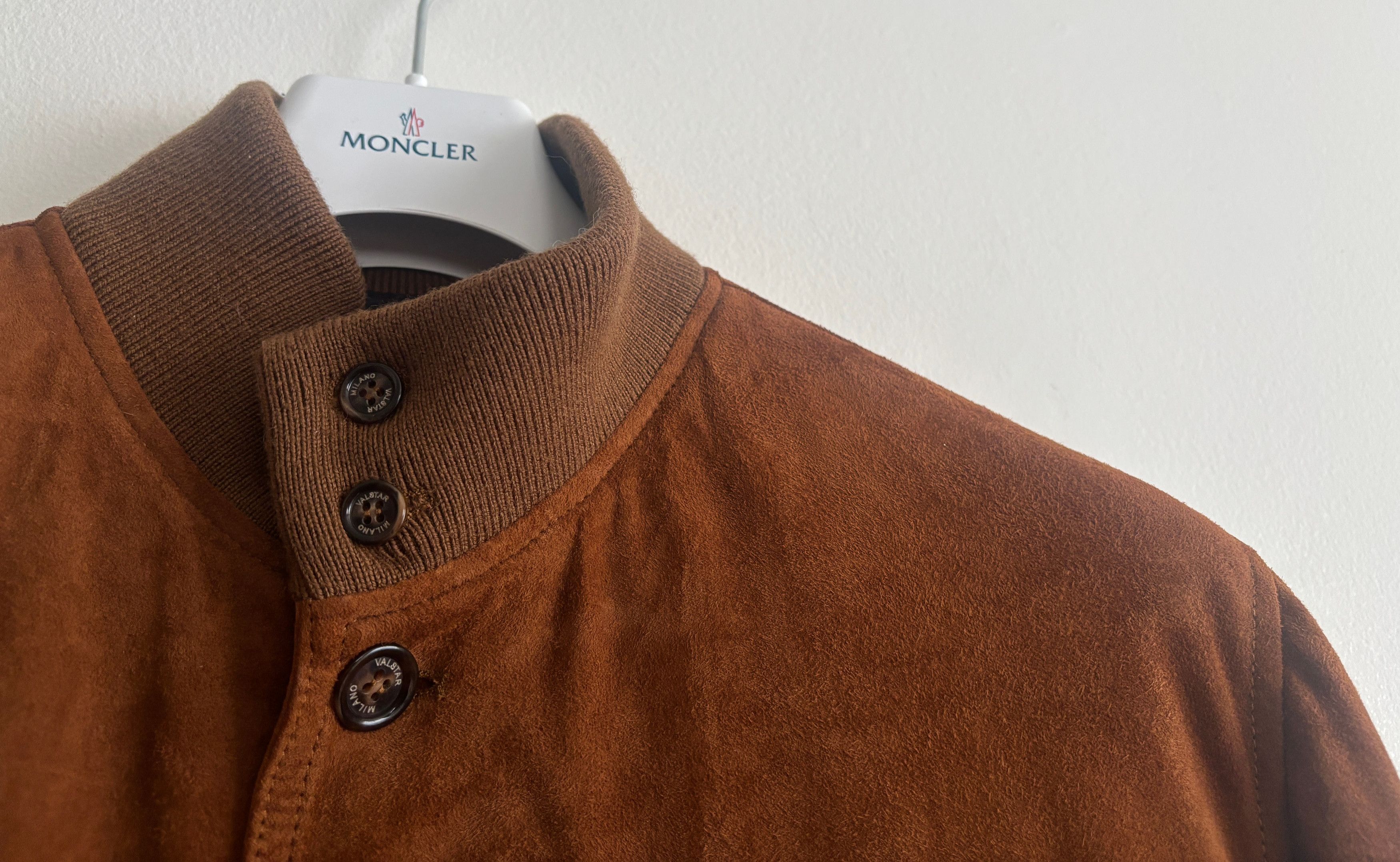 Valstar $1995 Down Suede Bomber Jacket- EU54 - US 40-42 (Large) Size US L / EU 52-54 / 3 - 4 Thumbnail
