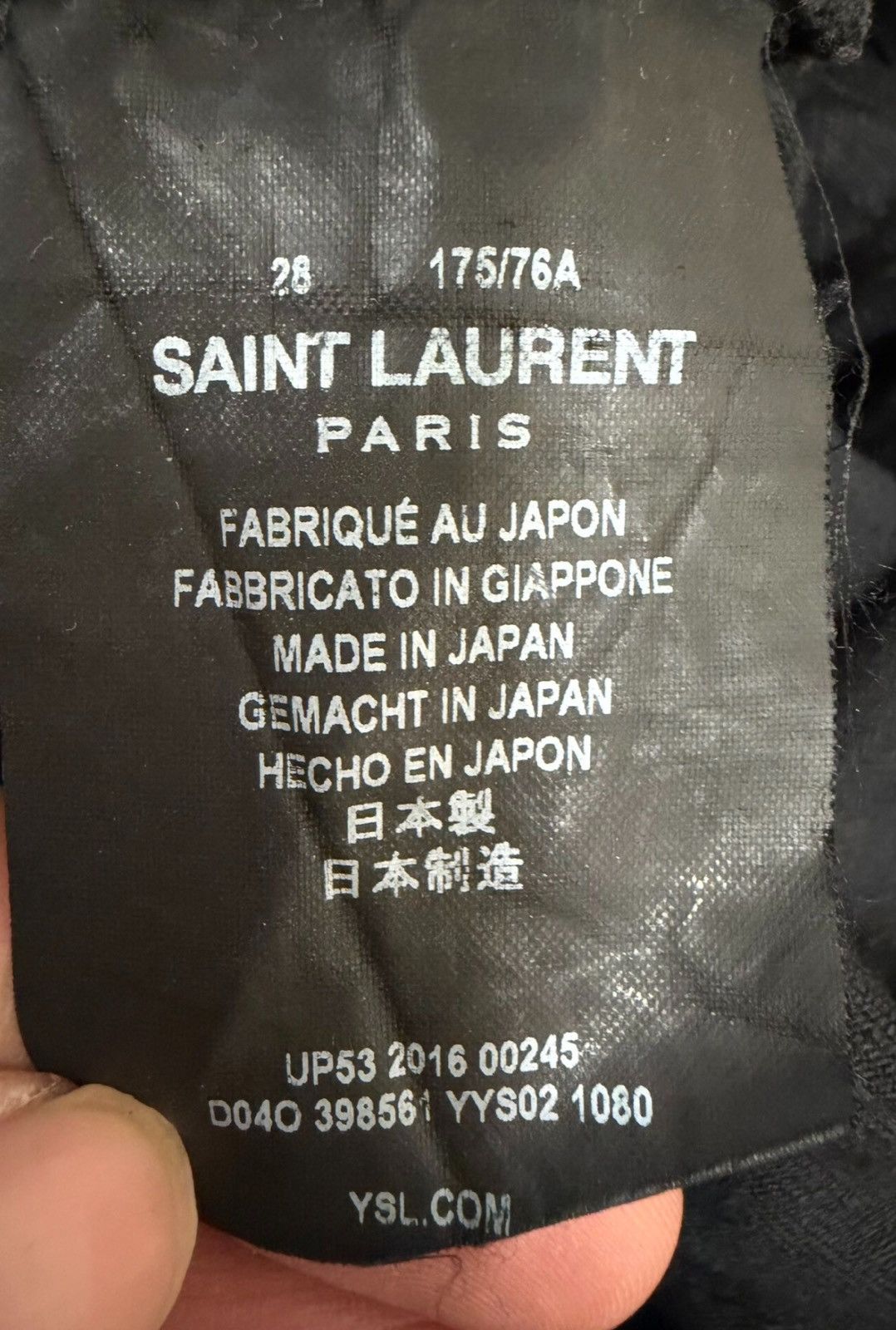 Saint Laurent Paris Saint Laurent 16FW D02 Double Knee Destroyed Black Jeans Size US 28 / EU 44 - 4 Thumbnail