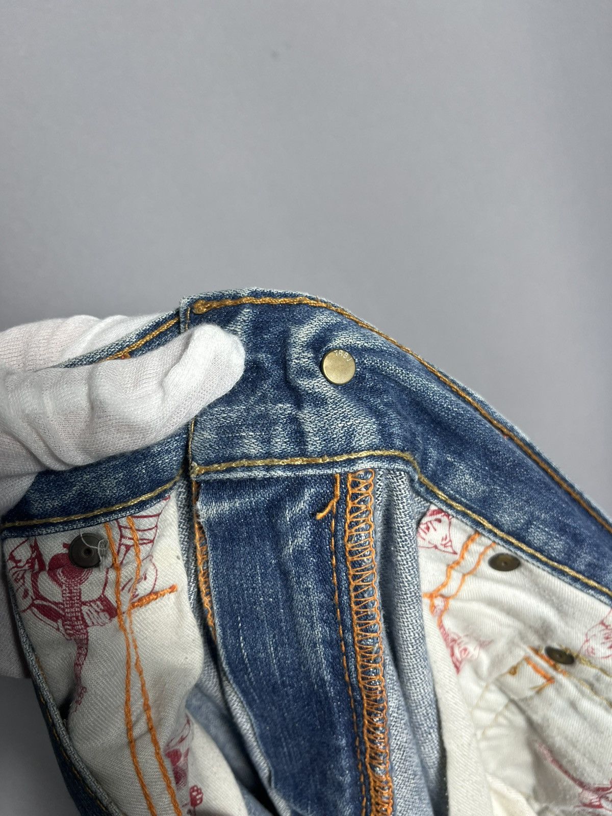 True Religion True Religion Joey Flare Distressed Jeans Denim Blue Size US 36 / EU 52 - 10 Thumbnail