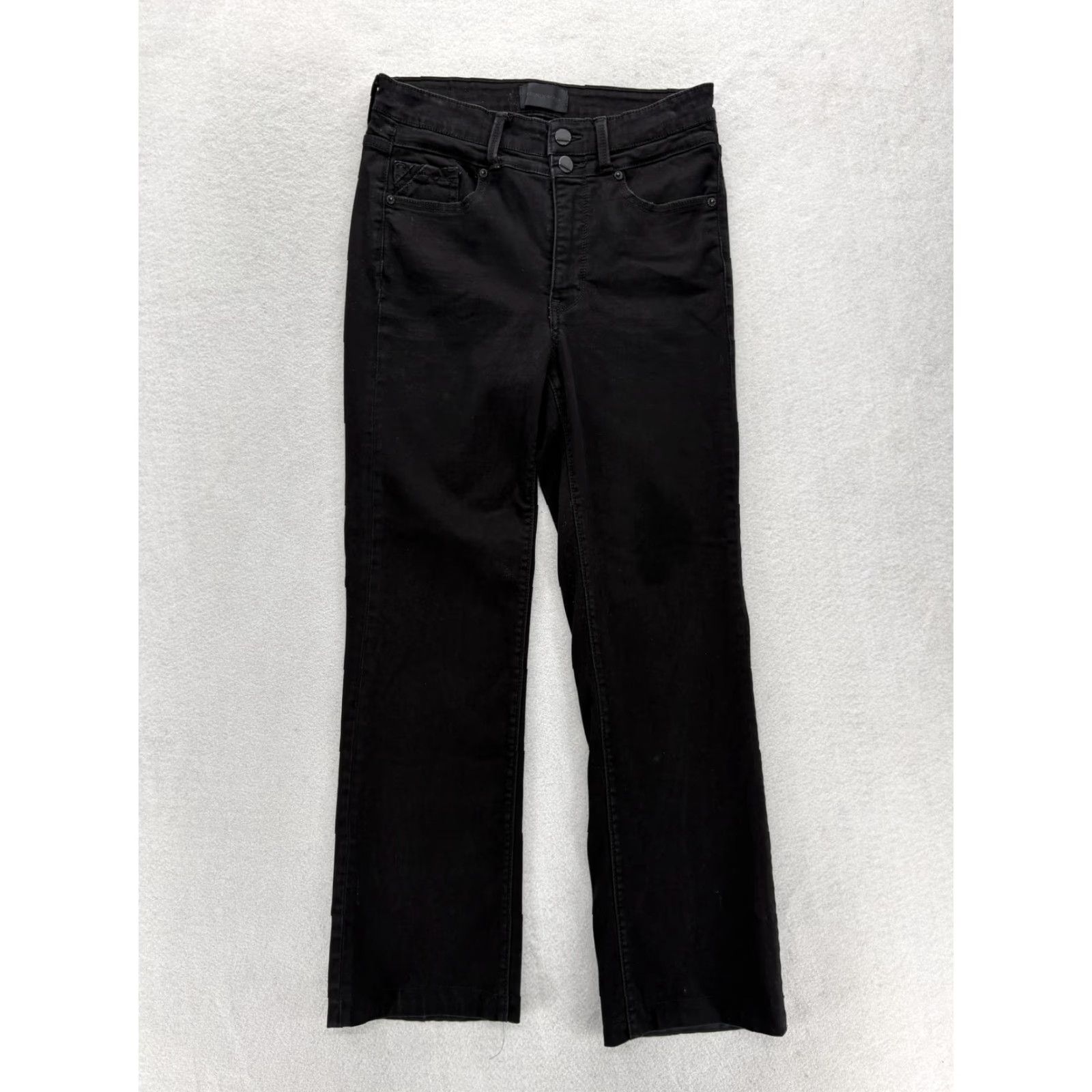 Buckle Black Buckle Black Jeans Bootcut Womens 26 Regular Black Dark Wash Stretch Shaping Slim 5-Pocket Denim Inseam 28 Zip Mens? (Note: gender should be Women) Size 26" / US 2 / IT 38 - 2 Thumbnail
