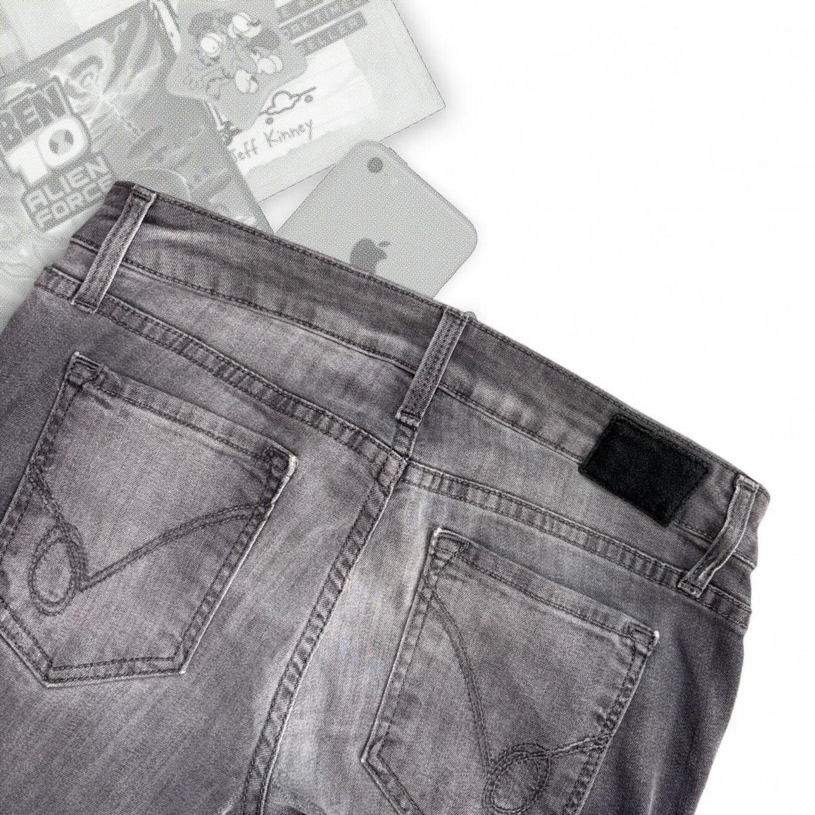 Bebe Y2K Gray Light Wash BeBe Denim Skinny Jeans Size 27" / US 4 / IT 40 - 5 Thumbnail