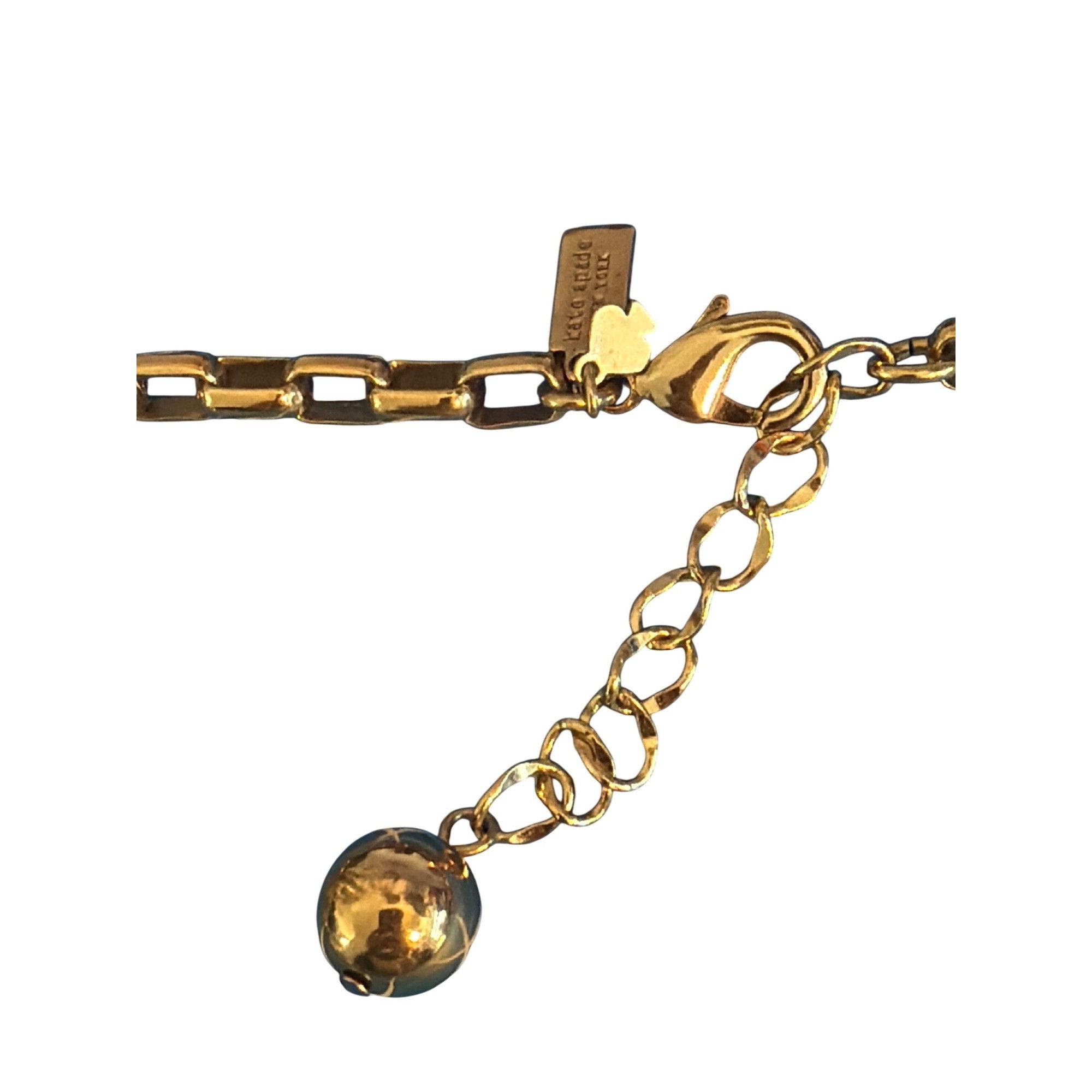 Kate Spade Kate Spade New York Garden Path Pansy Gold Tone Pendant Neck Size ONE SIZE - 4 Thumbnail