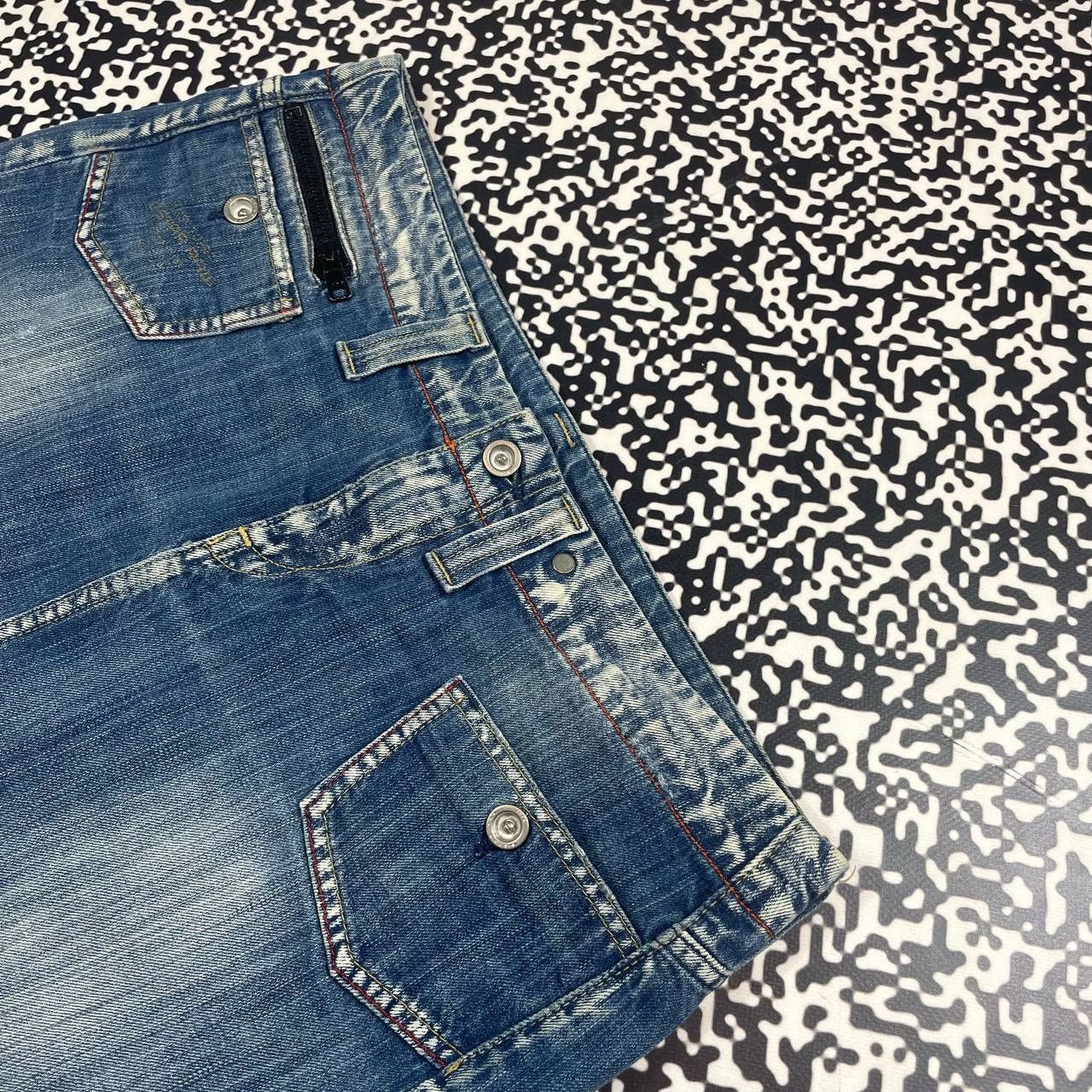 G-Star Vintage Y2K G Star Retro Casual Denim Mini Skirt Size 28" / US 6 / IT 42 - 10 Thumbnail