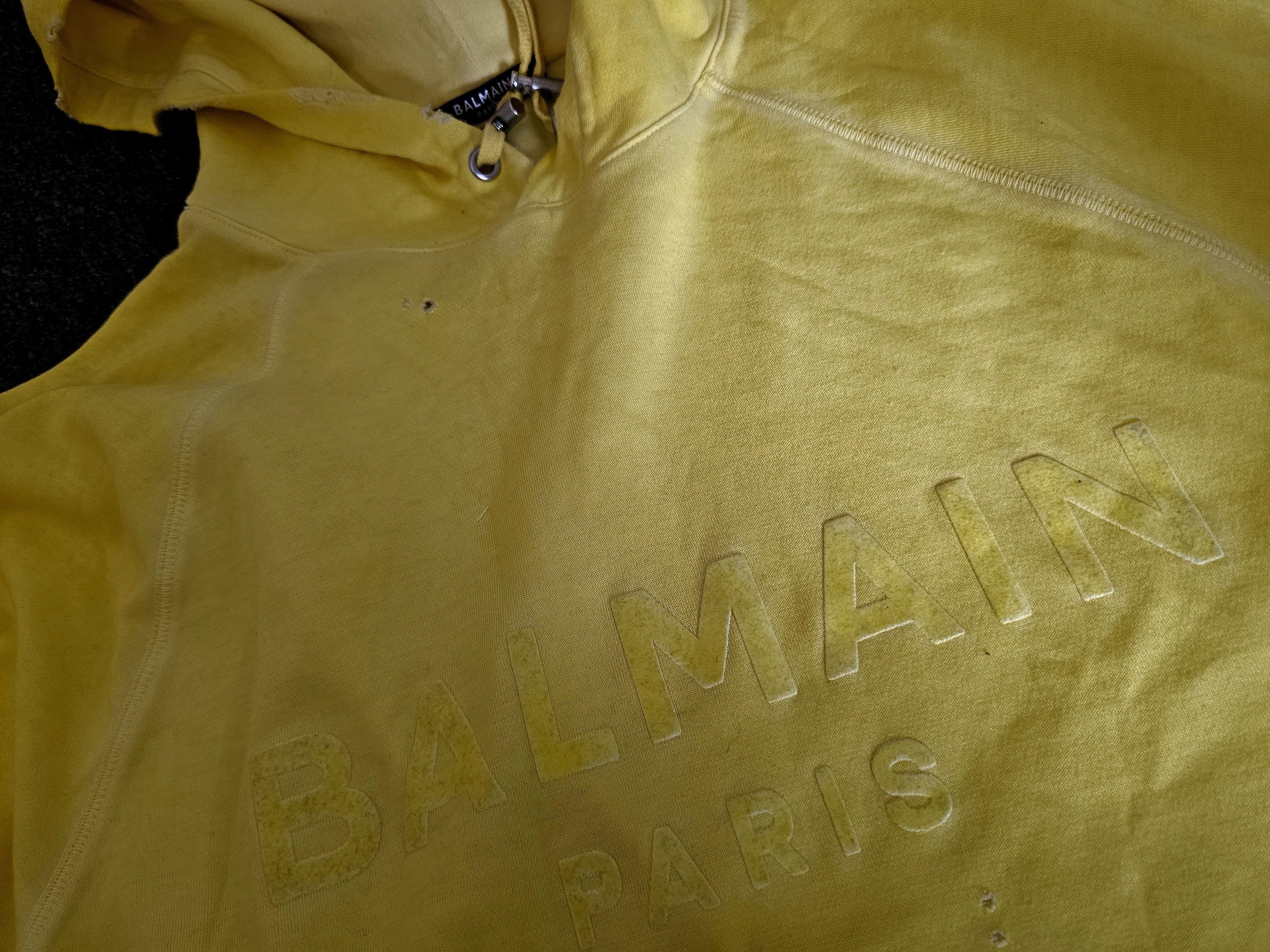 Balmain Balmain Men's Short-Sleeve Hooded Sweatshirt Size L Size US L / EU 52-54 / 3 - 9 Thumbnail