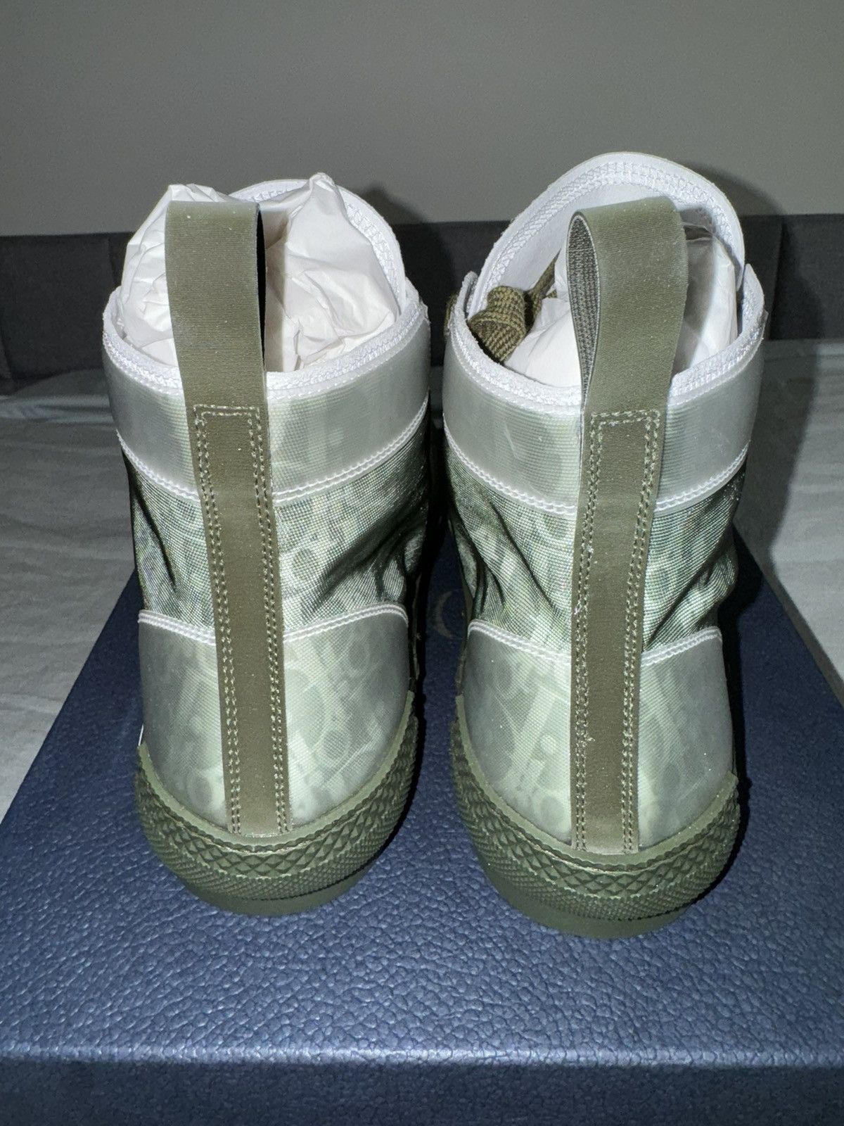 Dior RARE Dead stock! Dior B23 High Oblique - Olive - US12/EU45 Size US 12 / EU 45 - 4 Thumbnail