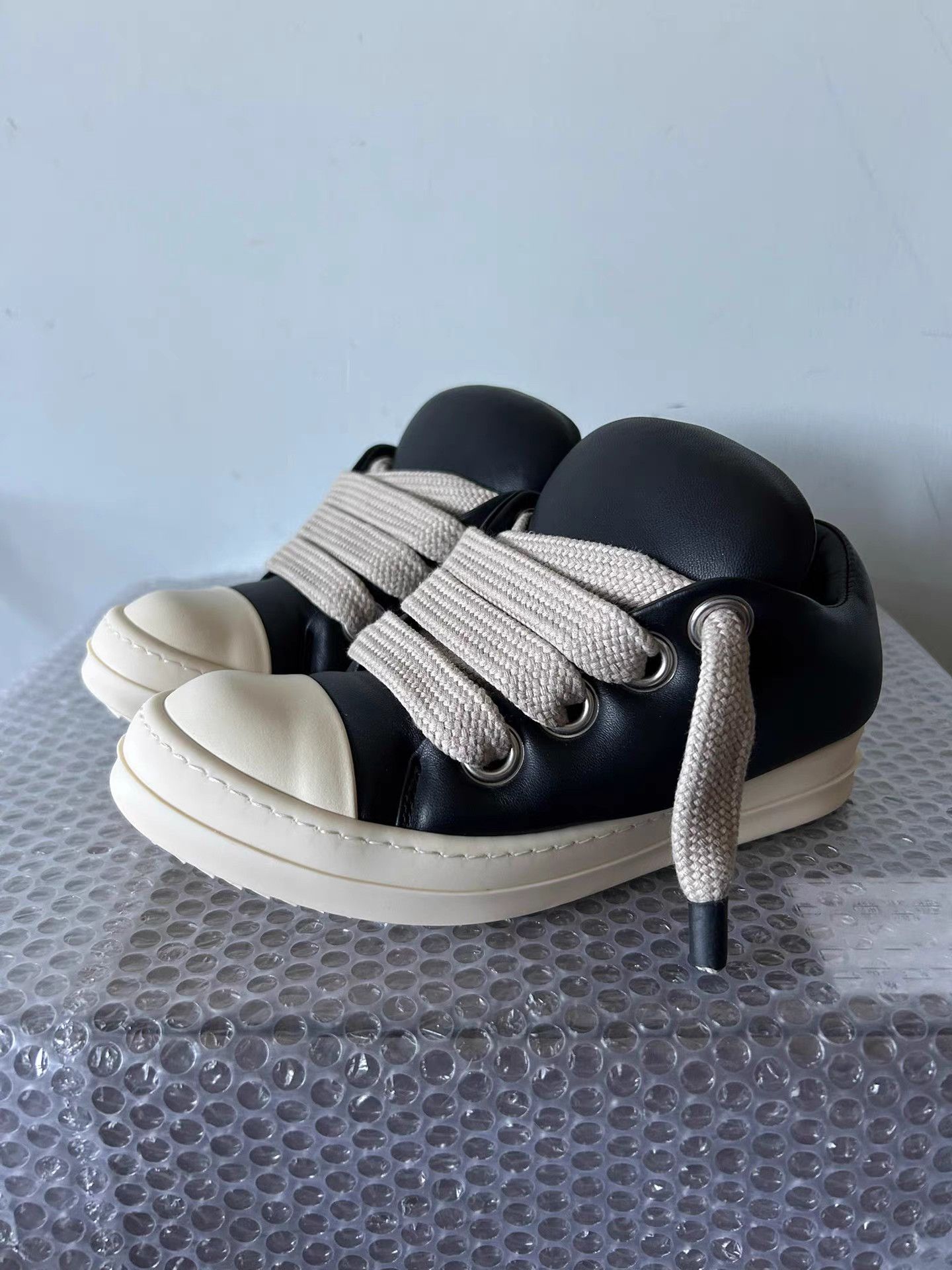Rick Owens Rick Owens black "Pudding" low-top chunky Converse sneakers Size US 7 / IT 37 - 1 Thumbnail