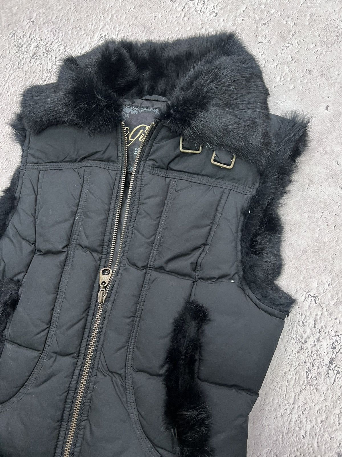 If Six Was Nine × Japanese Brand × Le Grande Bleu (L.G.B.) SALE💣💣 Y2k Vintage Fluffy Mohair Fuzzy Drip GUESS Vest Size S / US 4 / IT 40 - 3 Thumbnail