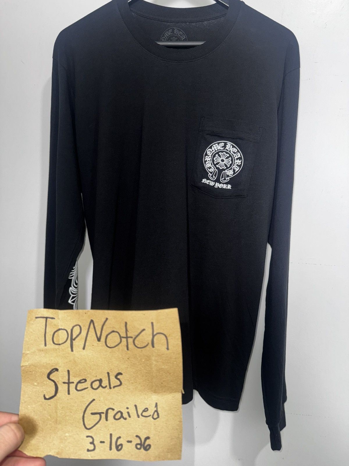 Chrome Hearts Chrome Hearts New York Exclusive Horseshoe Logo Long Sleeve Size US L / EU 52-54 / 3 - 6 Thumbnail