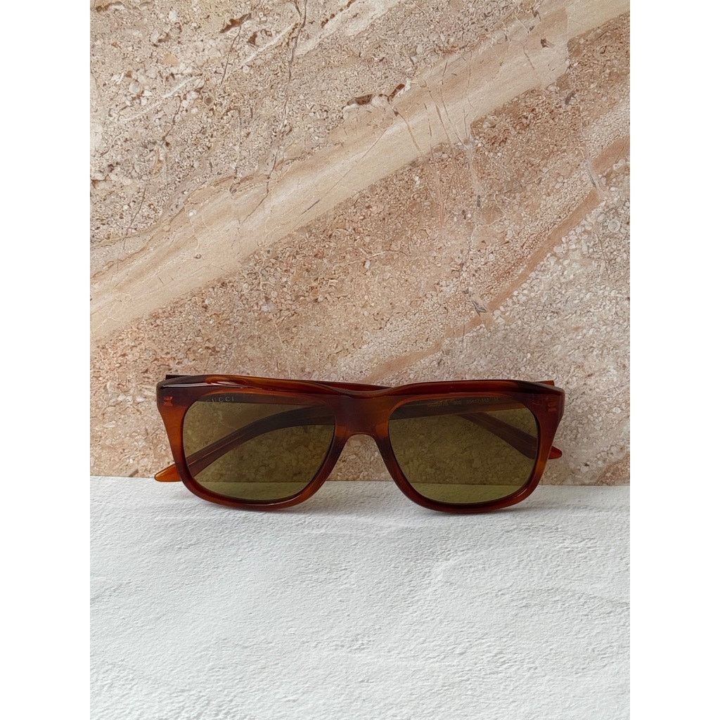 Gucci NEW Gucci GG2077S Brown Green Lens Sunglasses $415 Size ONE SIZE - 7 Thumbnail