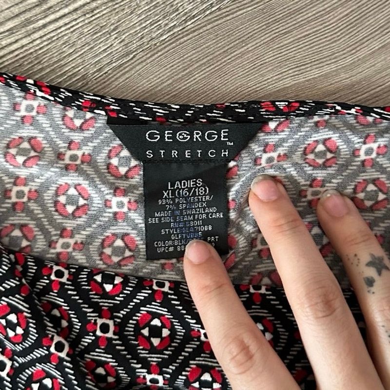 George george red black circle print tank top Size XL / US 12-14 / IT 48-50 - 3 Thumbnail