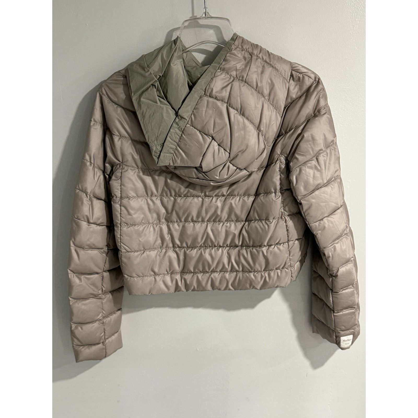 Max Mara Max Mara “B-soft” Cropped Puffer Jacket – Cream – Size IT 2 Size XS / US 0-2 / IT 36-38 - 9 Thumbnail