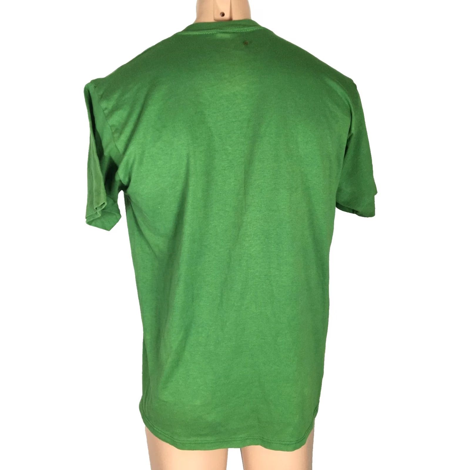 Jerzees VINTAGE JERZEES Shirt Mens XL Green 90s Lakeside Luau Felt Letters Single Stitch Size US XL / EU 56 / 4 - 2 Thumbnail