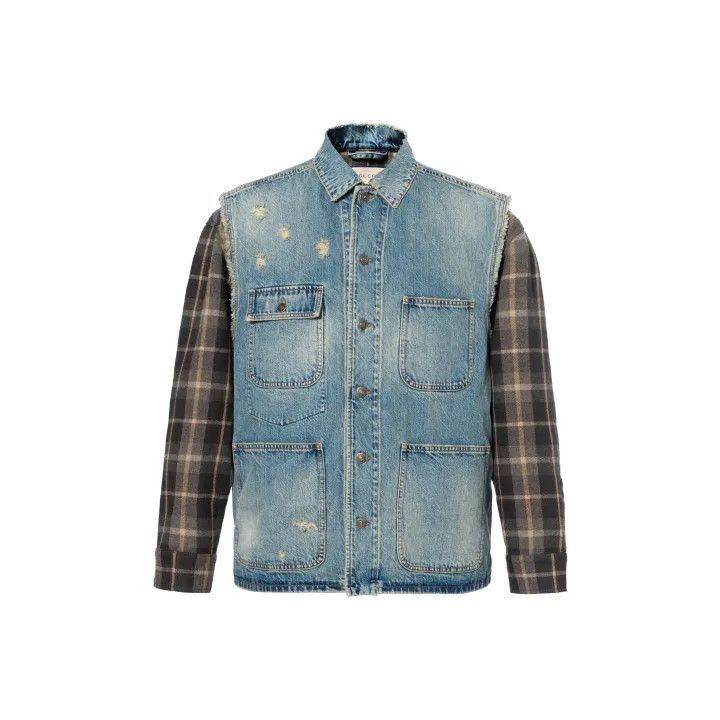 Gucci Gucci Embroidered Logo Long Sleeve Denim Jacket-2507 Size US M / EU 48-50 / 2 - 7 Thumbnail