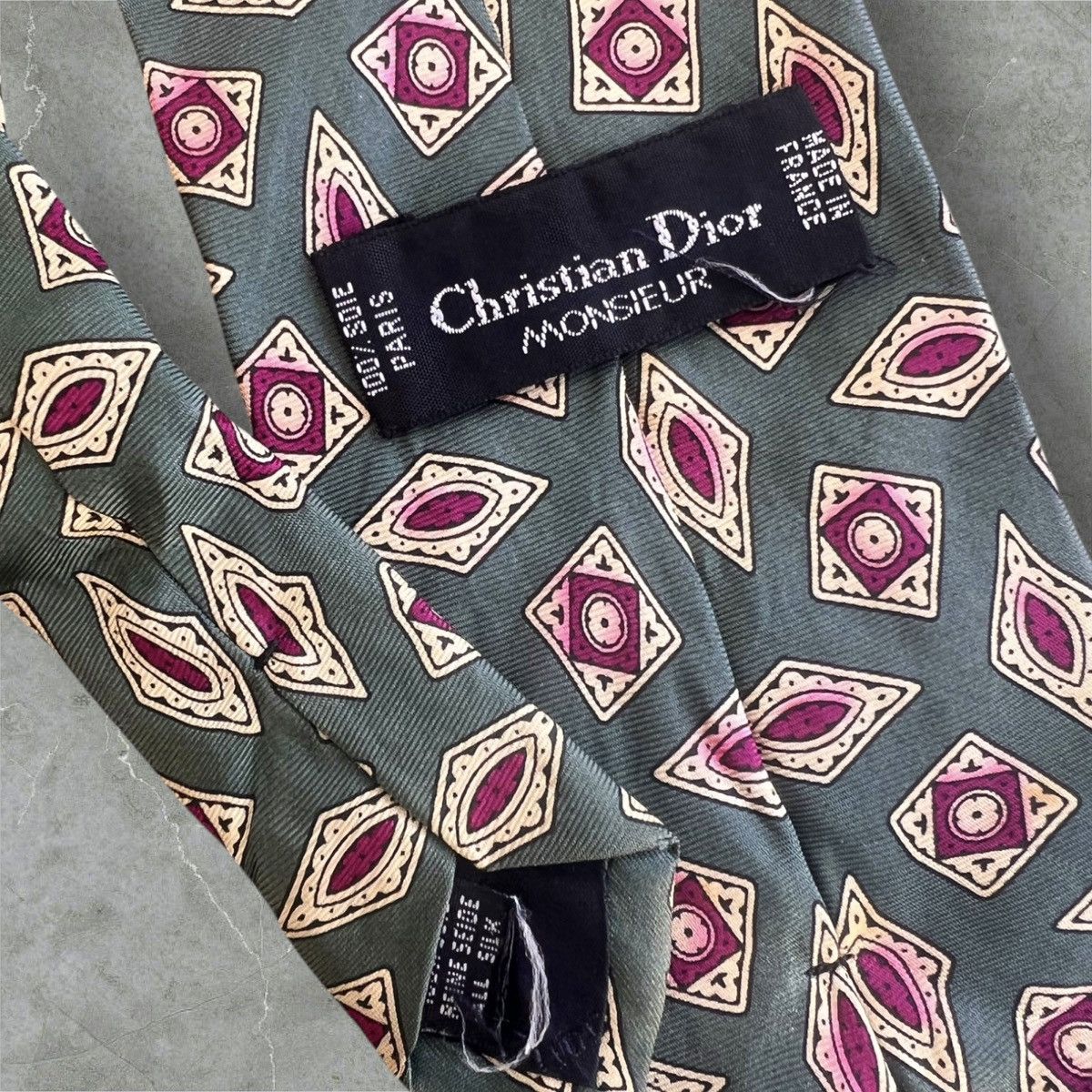 Christian Dior Monsieur Lot of 3 LUXURY DESIGNERS Silk Neckties II Size ONE SIZE - 5 Thumbnail
