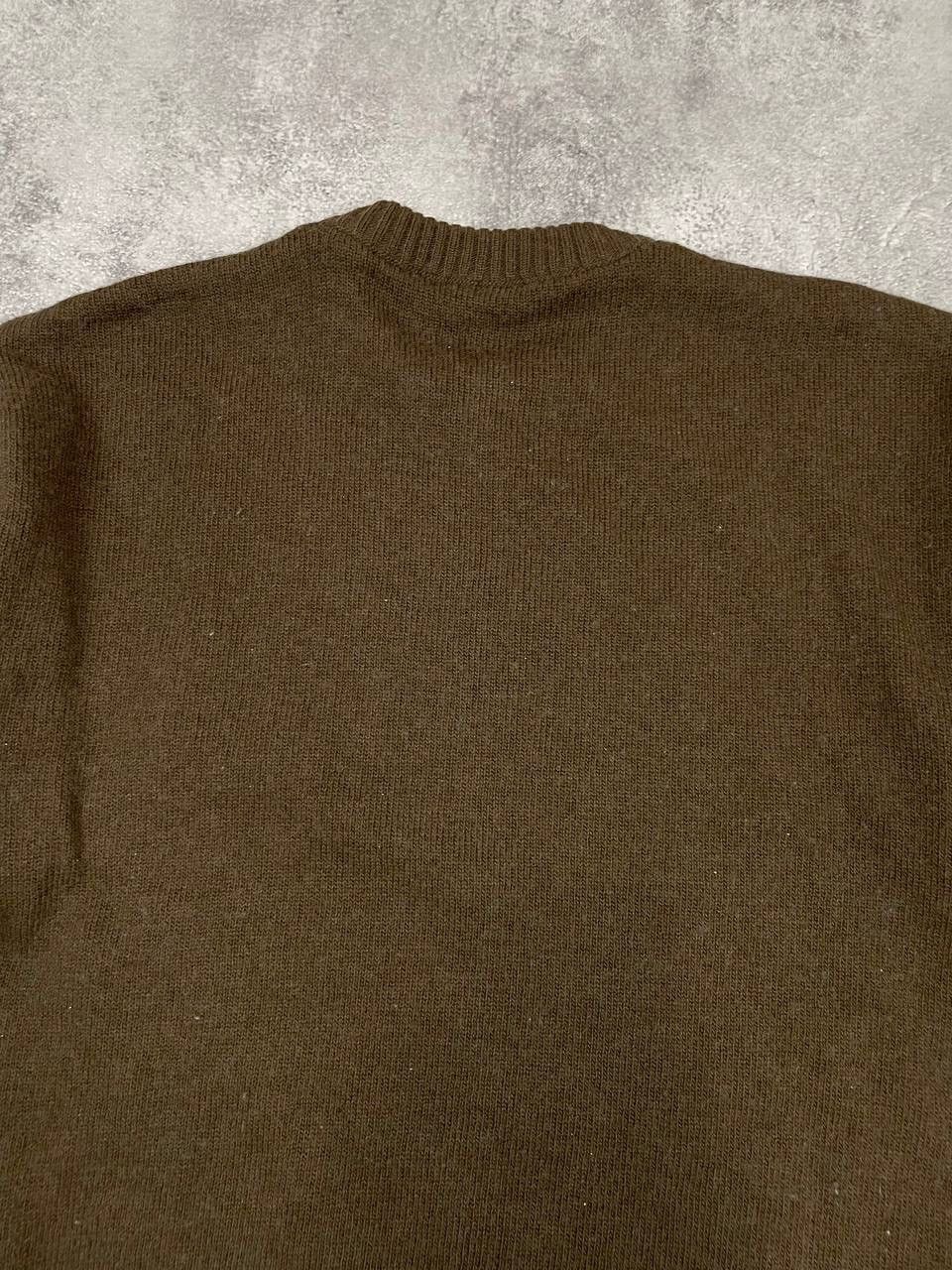 Vintage Vintage Knit Sweater Brown Patterned Crewneck Jumper Wool Size US XL / EU 56 / 4 - 7 Thumbnail