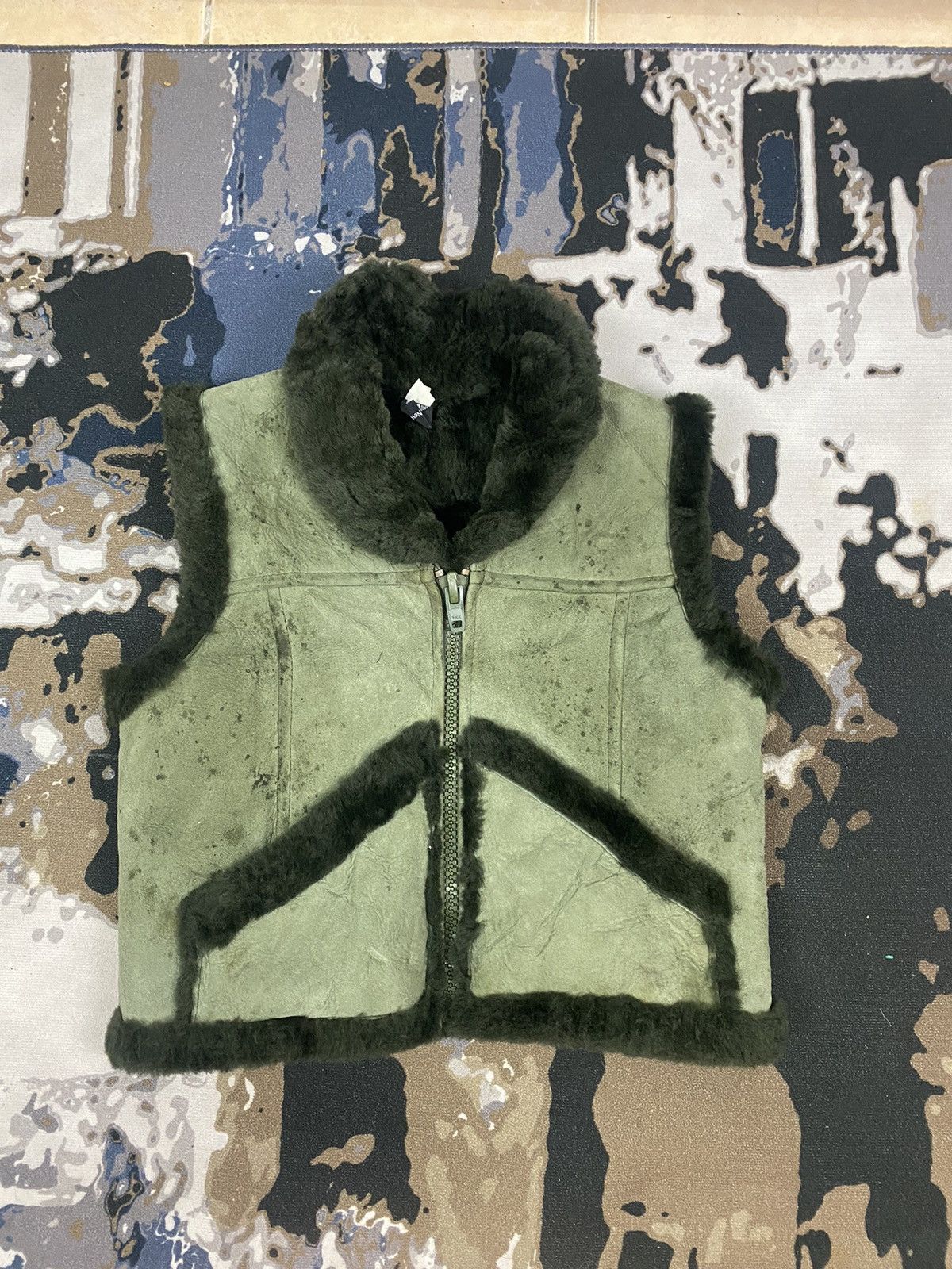 Japanese Brand × Vintage Vintage Vest Double Face Suede Mink Fur Size US S / EU 44-46 / 1 - 2 Thumbnail