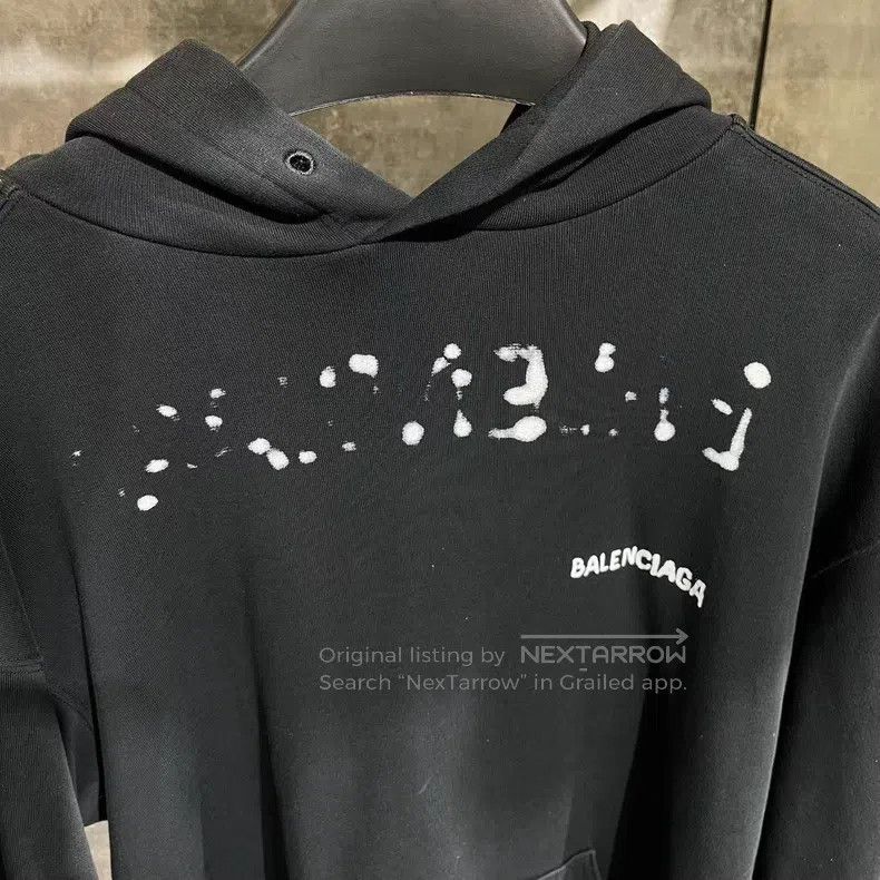 Balenciaga Balenciaga Graffiti Logo Hoodie Size US M / EU 48-50 / 2 - 3 Thumbnail