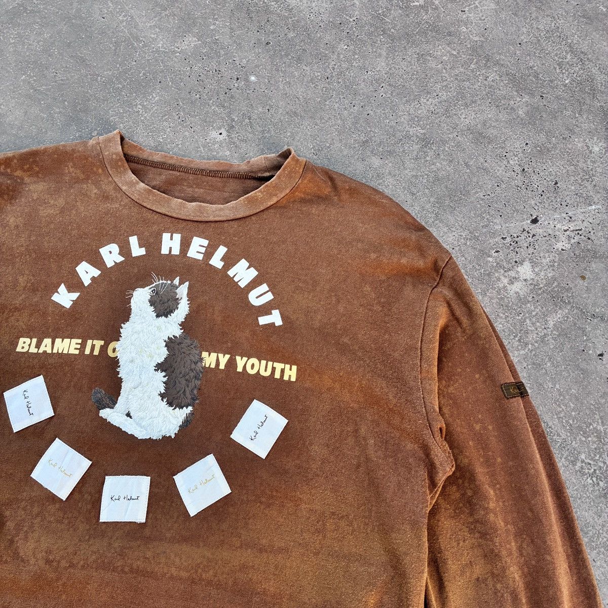 Karl Helmut Vtg Karl Helmut Cat Design Ne-net inspired Size US M / EU 48-50 / 2 - 4 Thumbnail