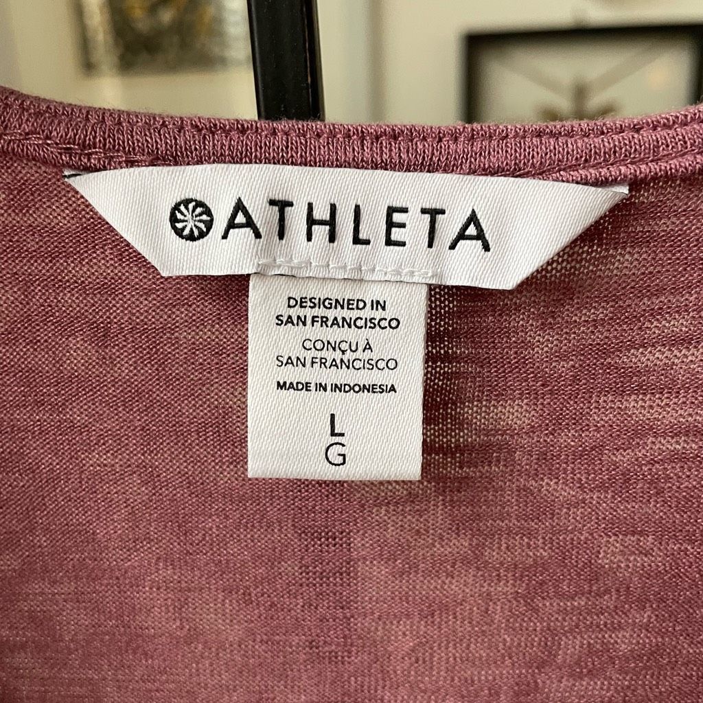 Athleta Athleta Breezy Wrap Top Mauve Pink 988031 $50 L Size L / US 10 / IT 46 - 4 Thumbnail