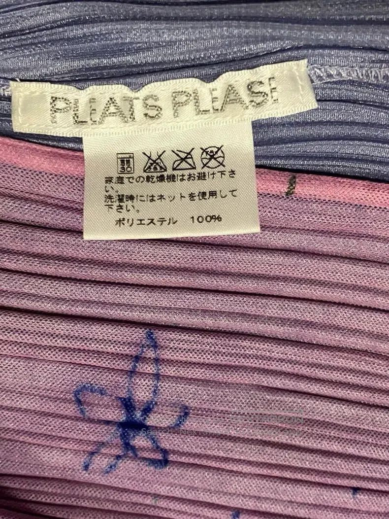 Issey Miyake Issey Miyake Double Layer Pink-purple Floral Cardigan Size L / US 10 / IT 46 - 5 Thumbnail