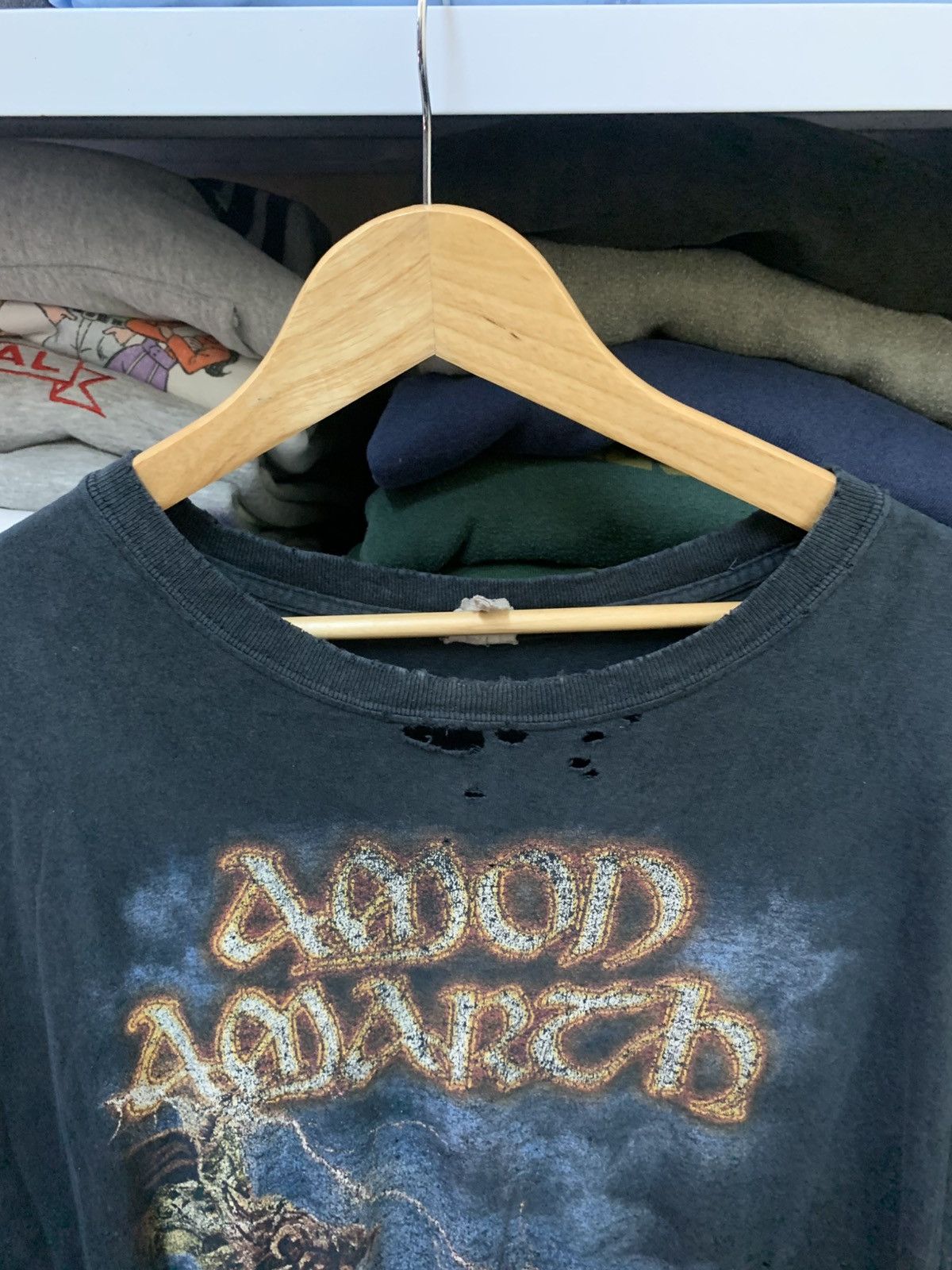 Band Tees Thrash Vintage Amon Amarth Band Tour T Shirt Size US XXL / EU 58 / 5 - 3 Thumbnail