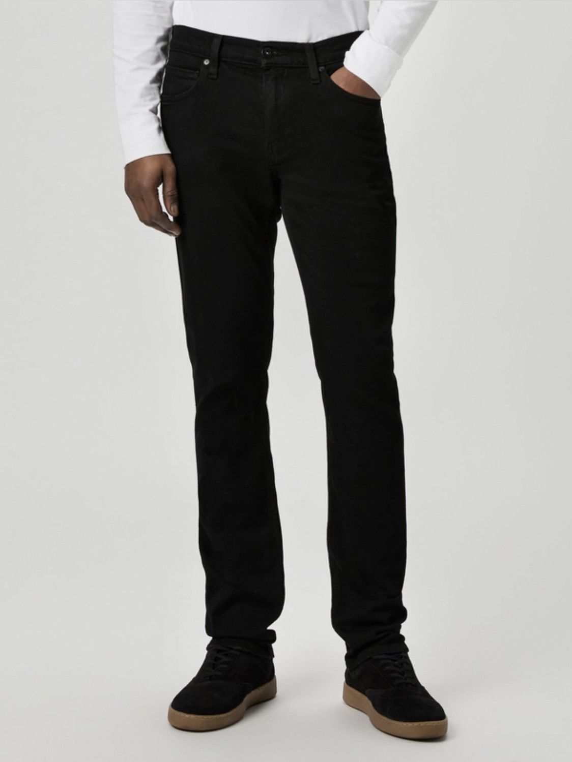 Paige Transcend Lennox 32” Slim Jean ‘Black Shadow’ Size US 32 / EU 48 - 2 Thumbnail