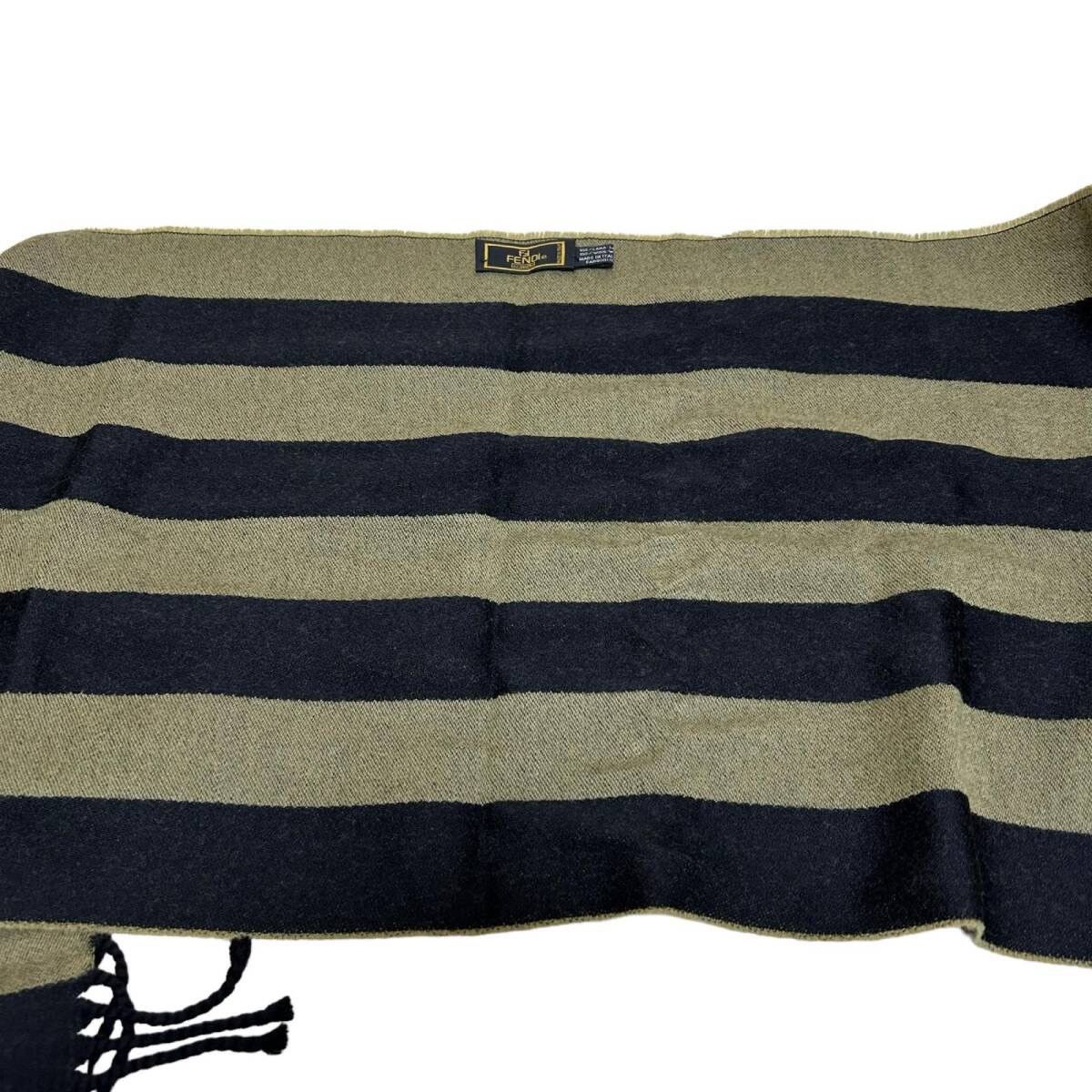 Fendi Vintage Fendi Scarf Muffler Wool Cashmere Size ONE SIZE - 4 Thumbnail